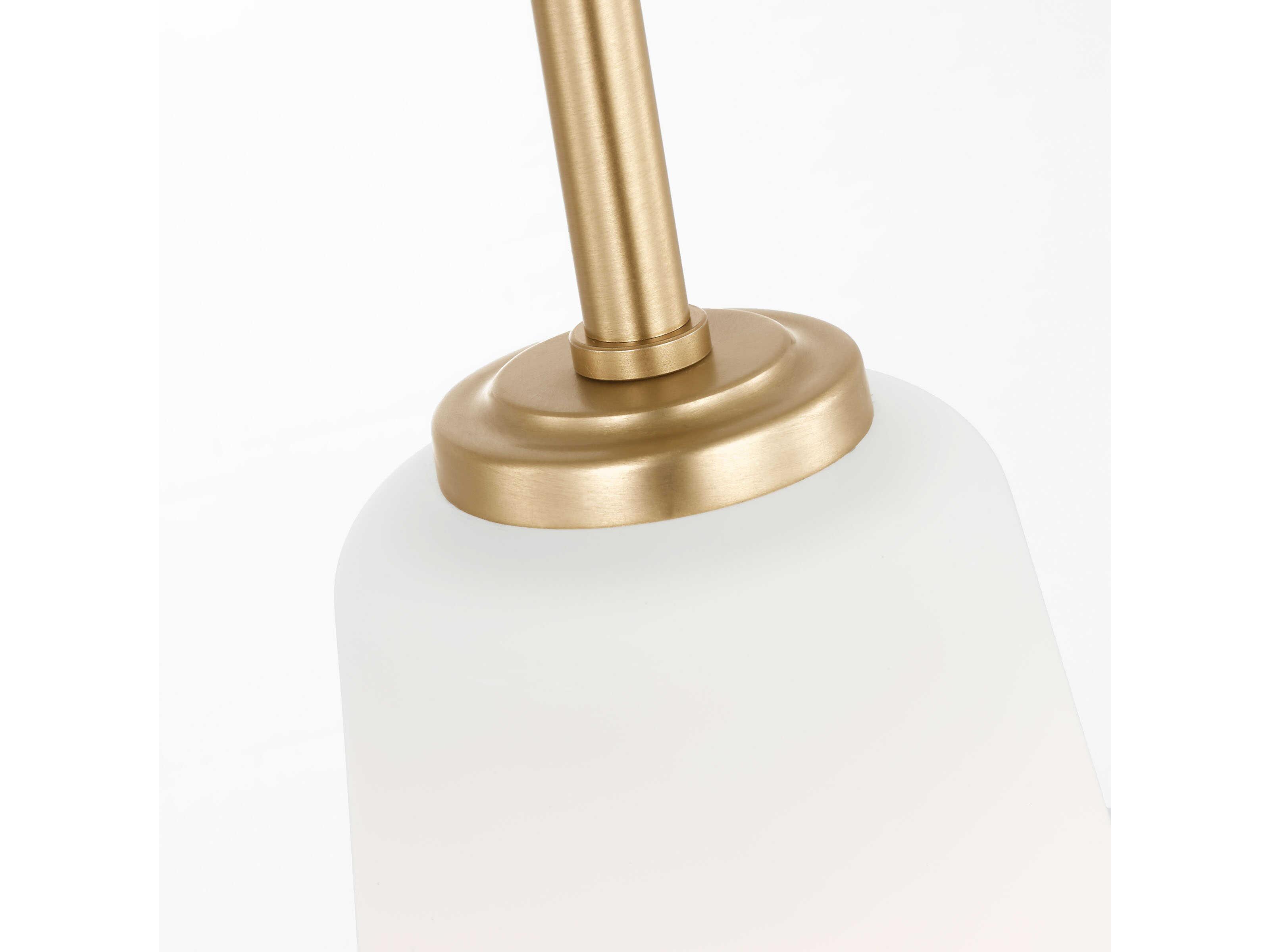 Generation Lighting Miles 1-Light Satin Brass Bell Mini Pendant