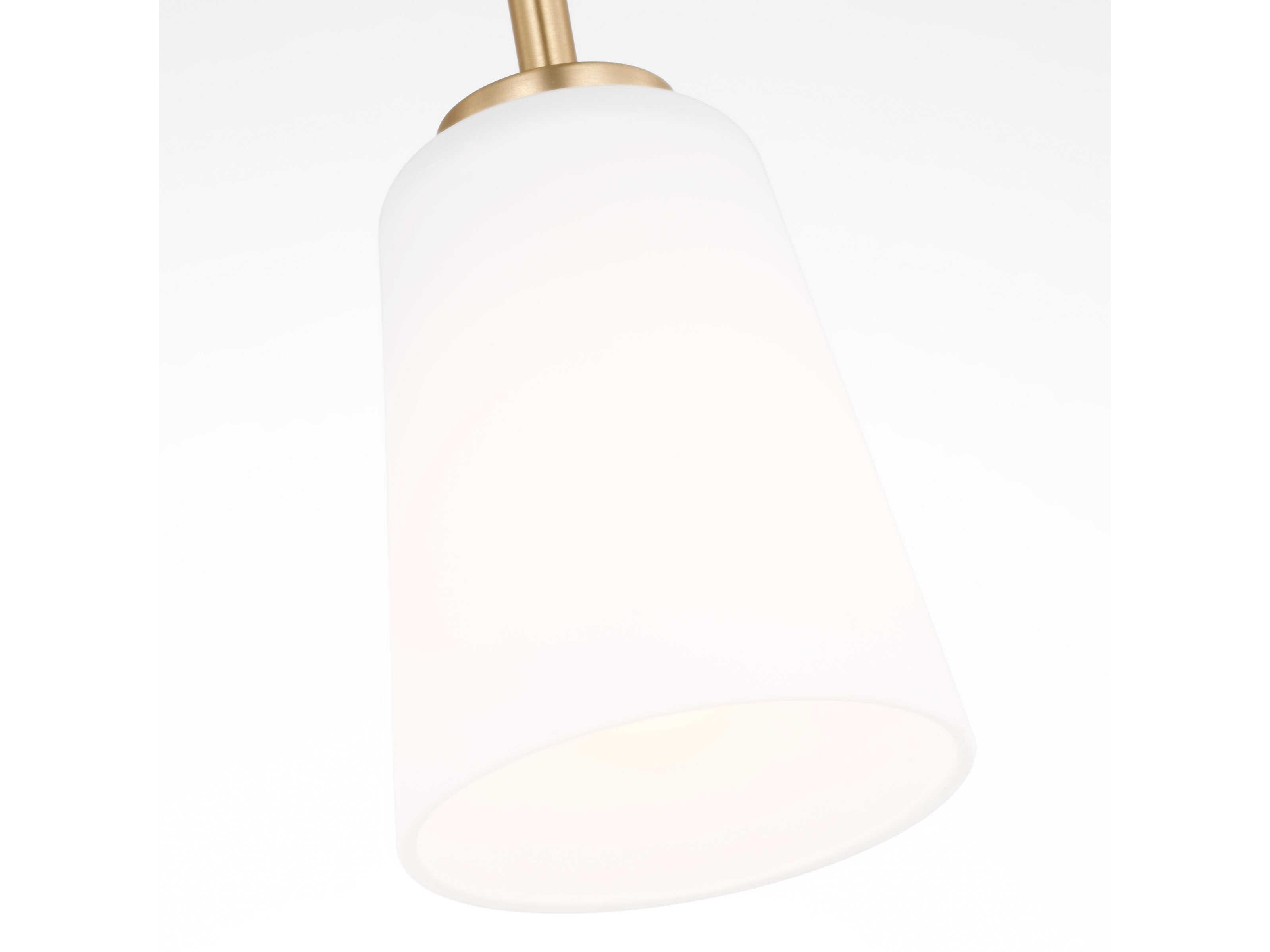 Generation Lighting Miles 1-Light Satin Brass Bell Mini Pendant