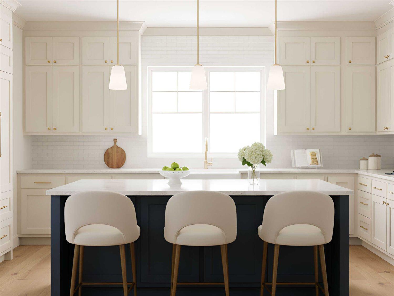 Generation Lighting Miles 1-Light Satin Brass Bell Mini Pendant