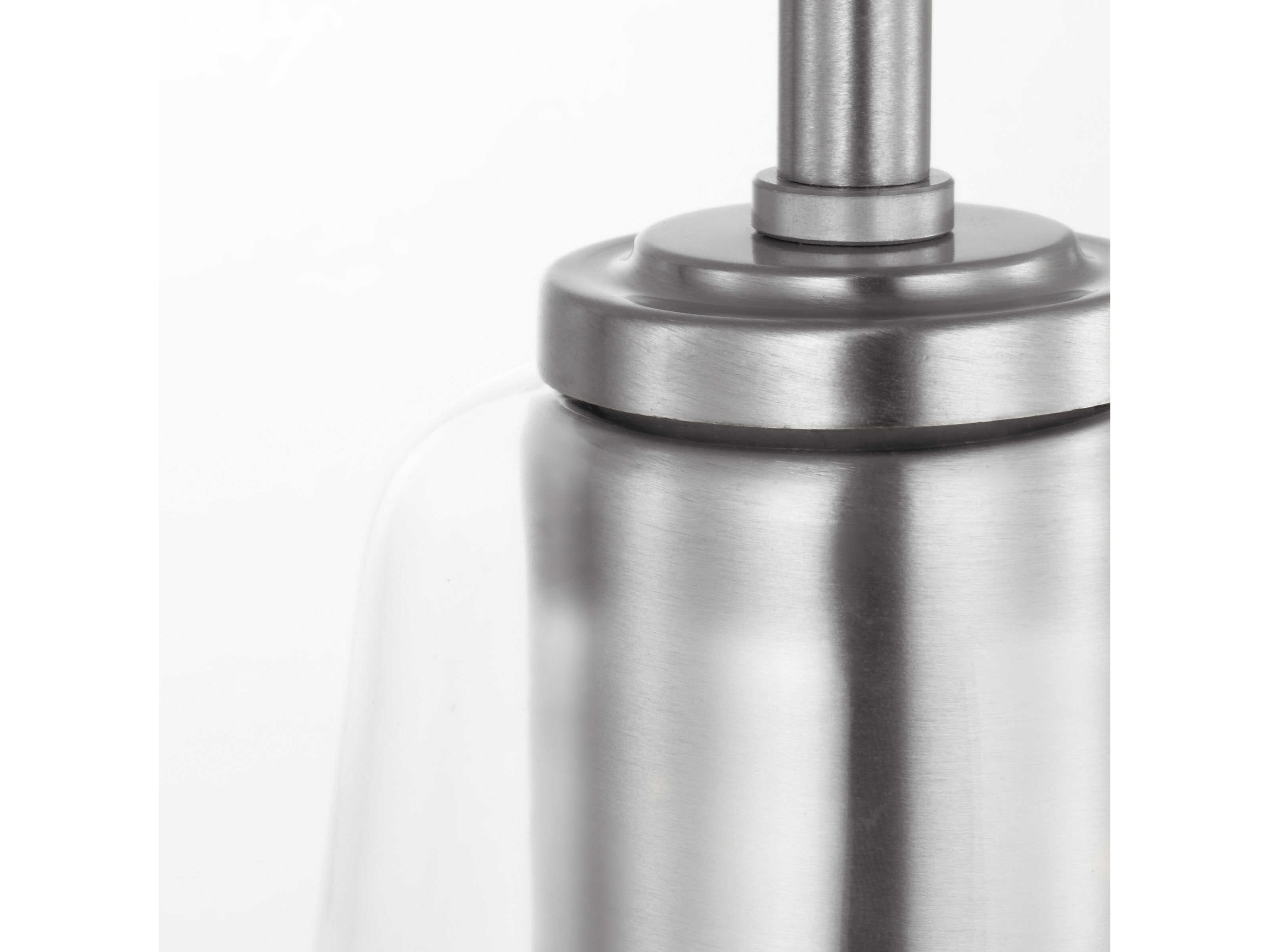 Generation Lighting Miles 1-Light Brushed Nickel Bell Mini Pendant