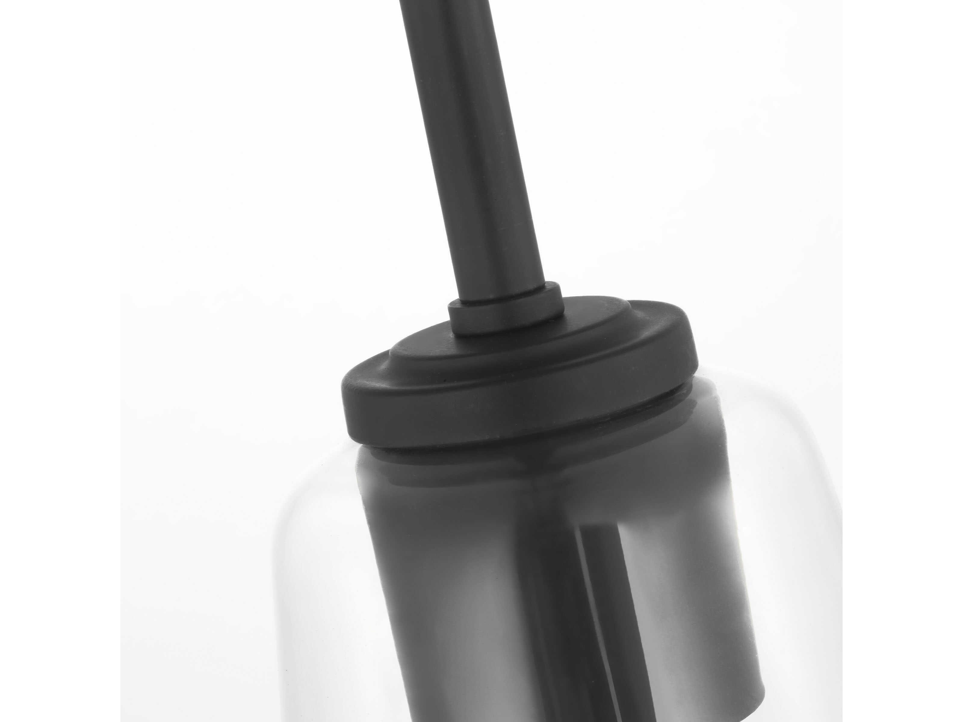 Generation Lighting Miles 1-Light Midnight Black Bell Mini Pendant