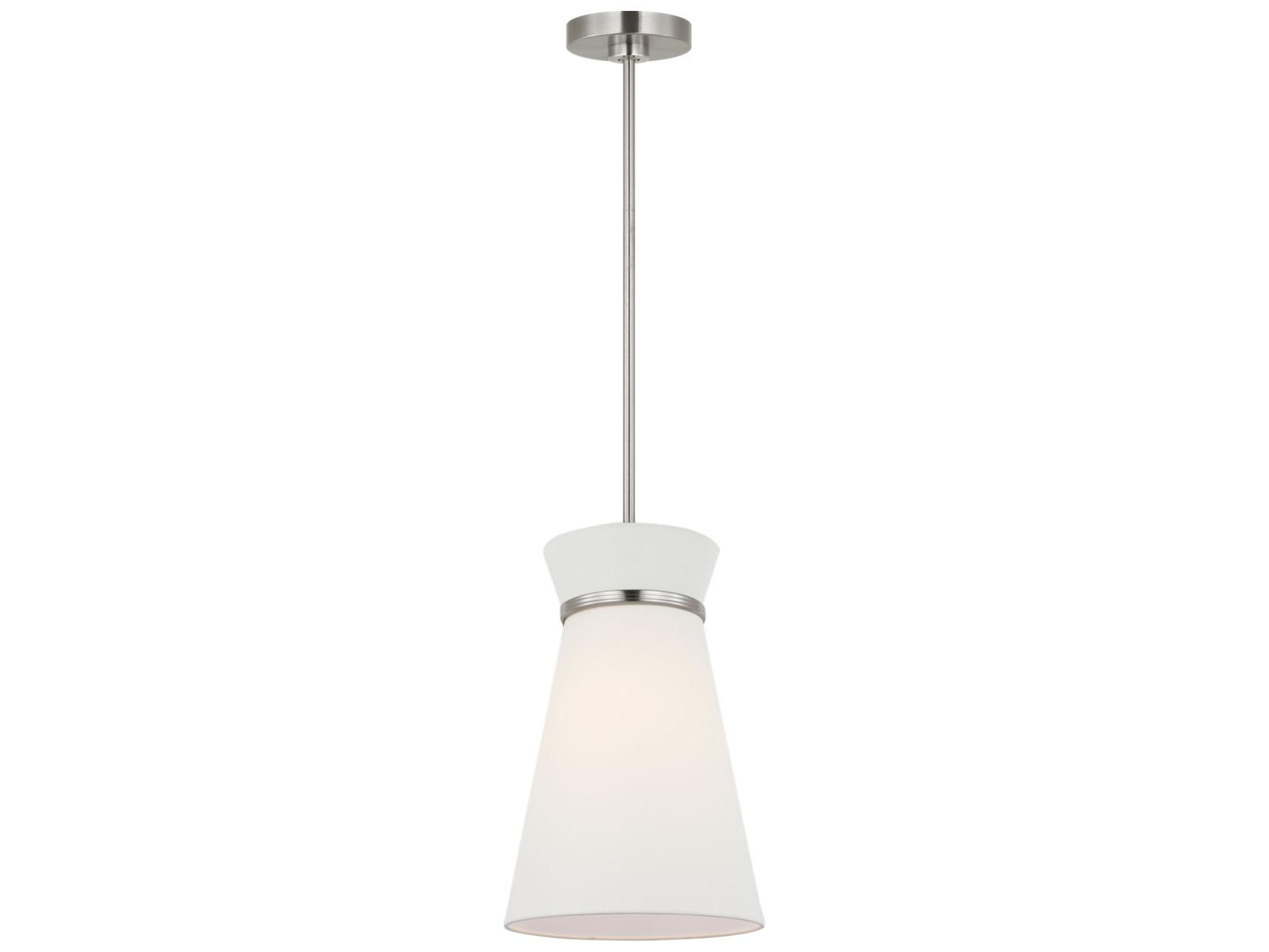 Generation Lighting Fynn 1-Light Brushed Nickel Drum Mini Pendant