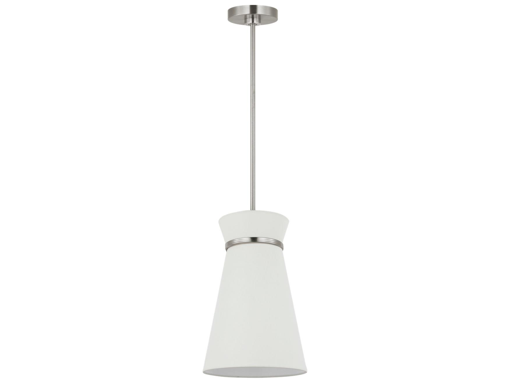 Generation Lighting Fynn 1-Light Brushed Nickel Drum Mini Pendant