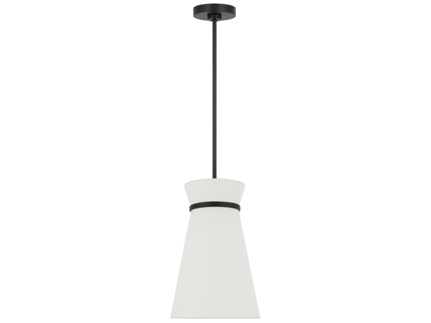 Generation Lighting Fynn 1-Light Midnight Black Mini Pendant