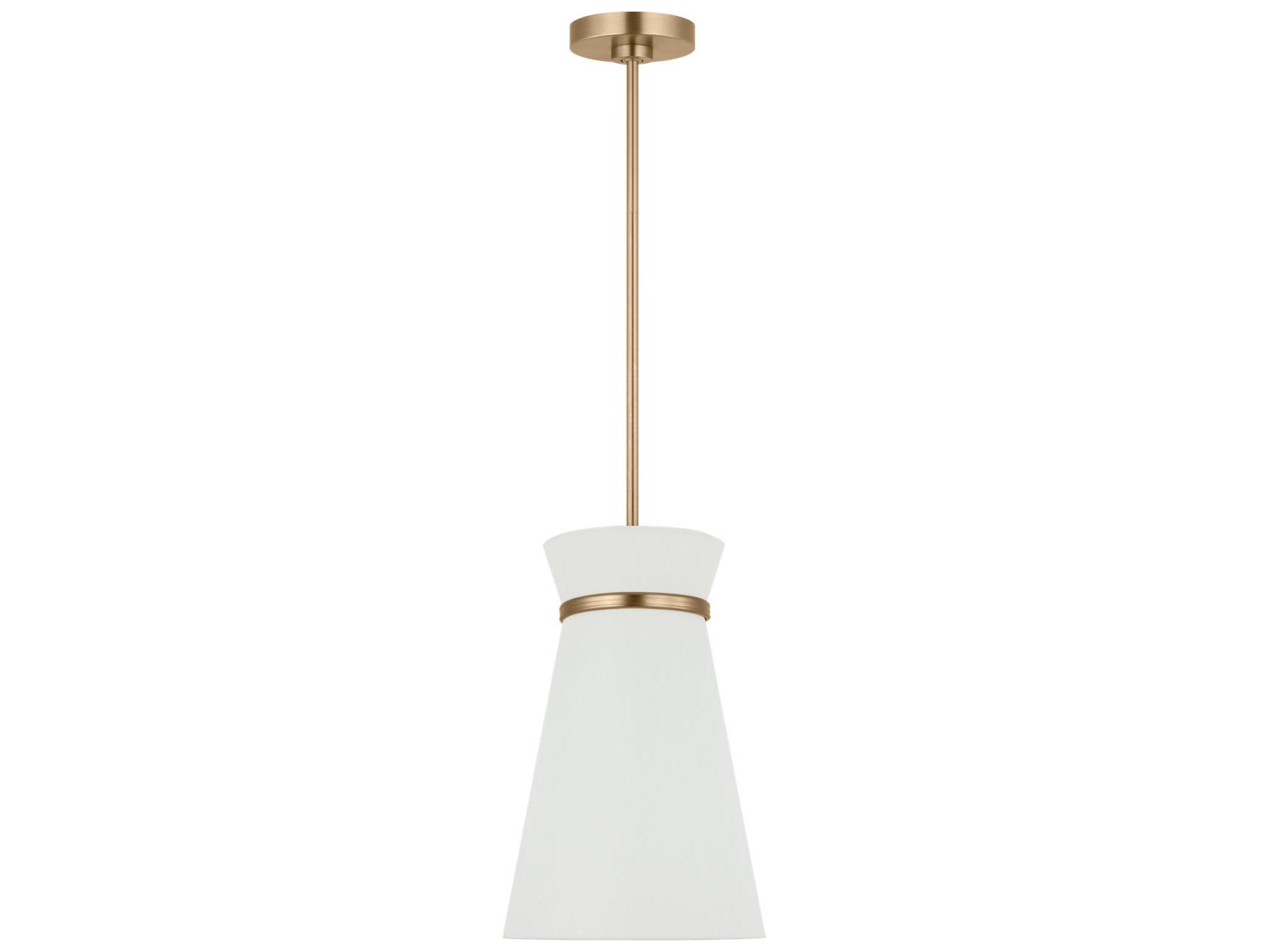 Generation Lighting Fynn 1-Light Satin Brass Mini Pendant