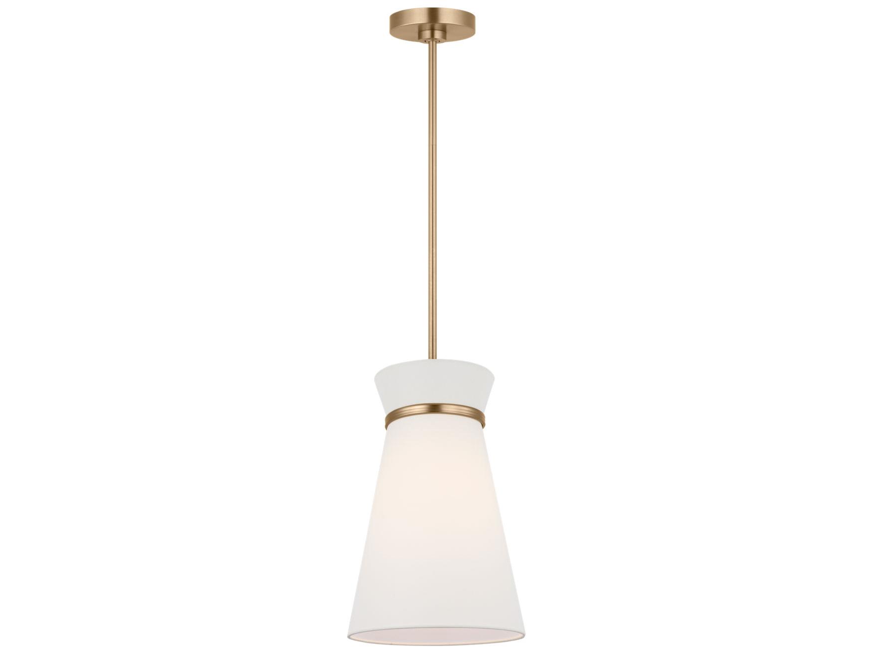 Generation Lighting Fynn 1-Light Satin Brass Mini Pendant