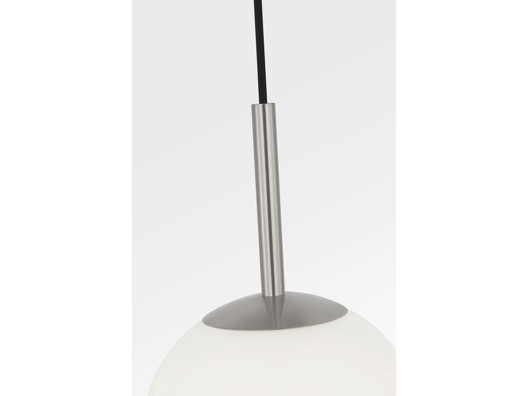 Generation Lighting Nube 1-Light Brushed Nickel White Globe Mini Pendant