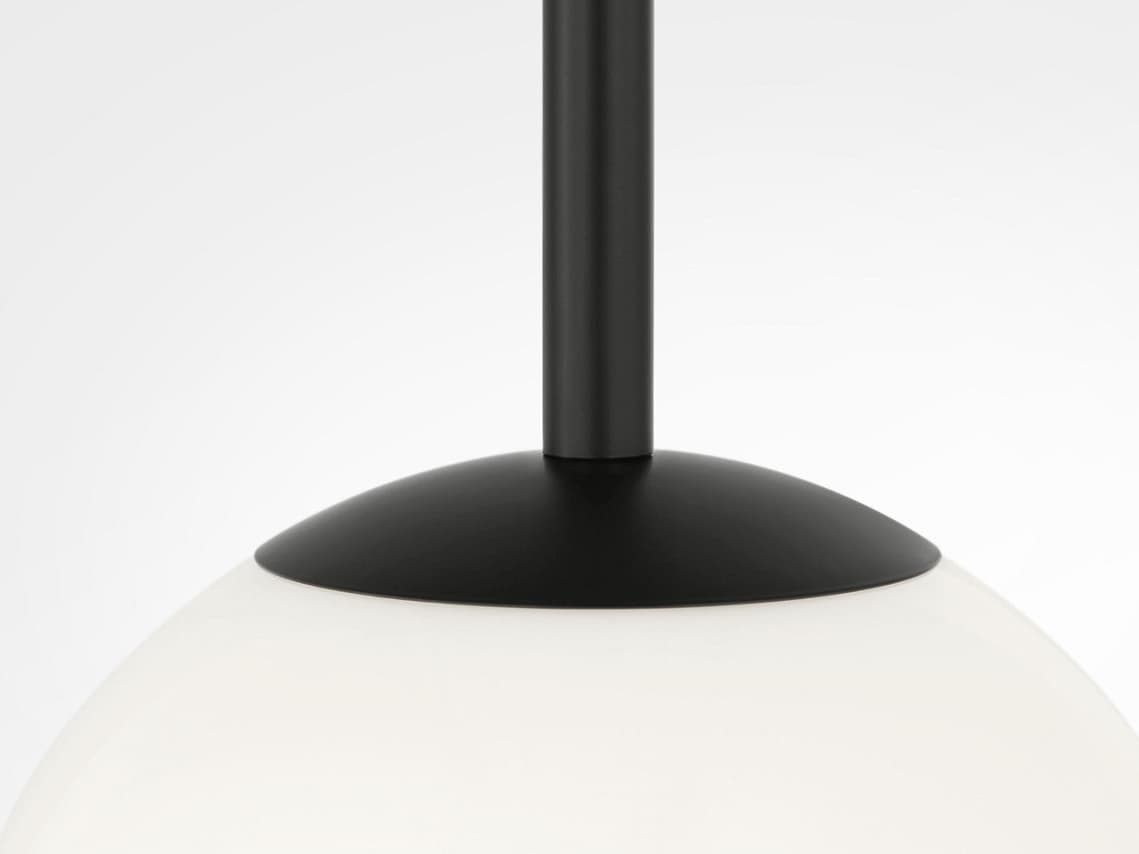 Generation Lighting Nube 1-Light Midnight Black Globe Mini Pendant