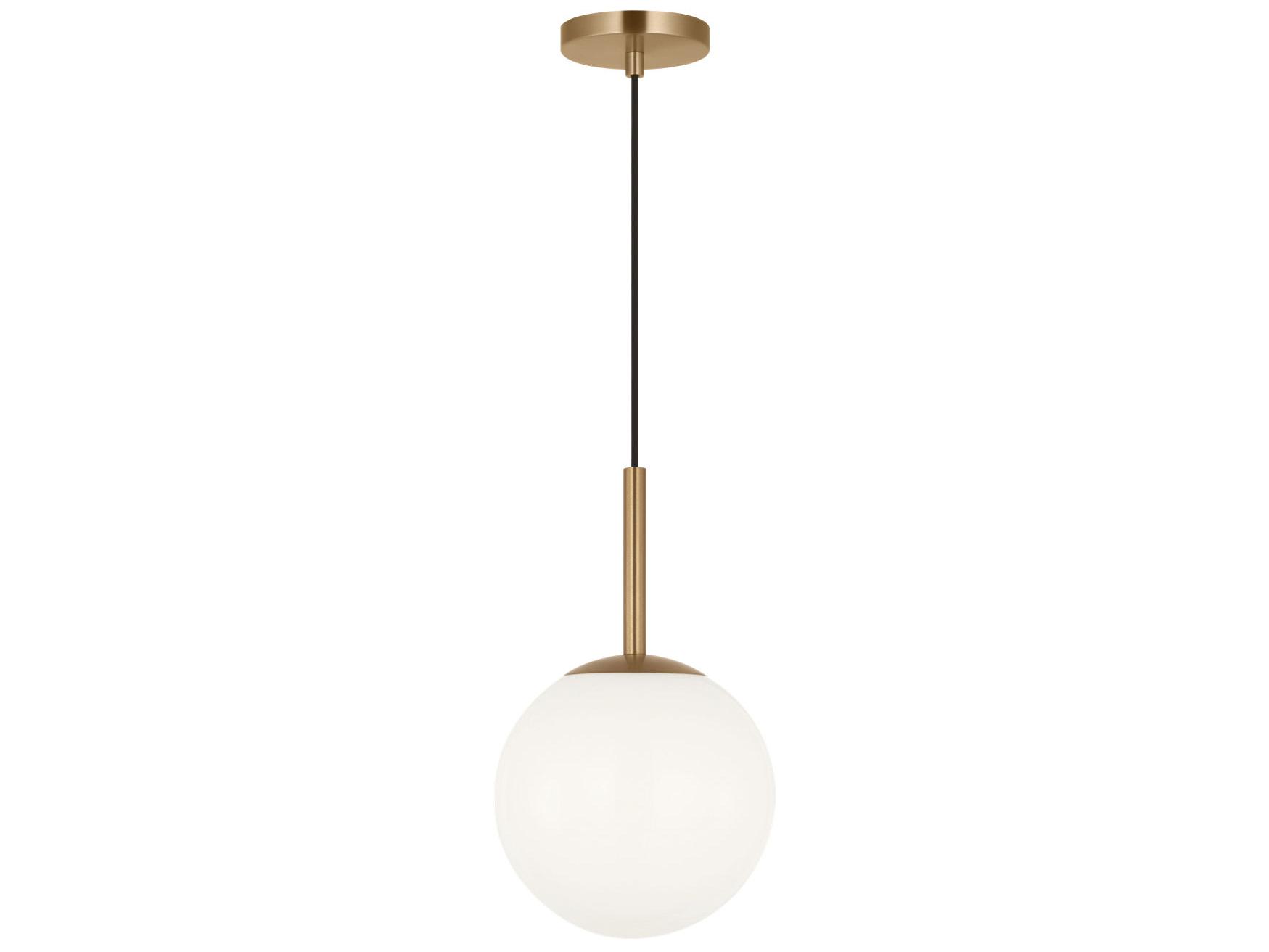 Generation Lighting Nube 1-Light Satin Brass Globe Mini Pendant