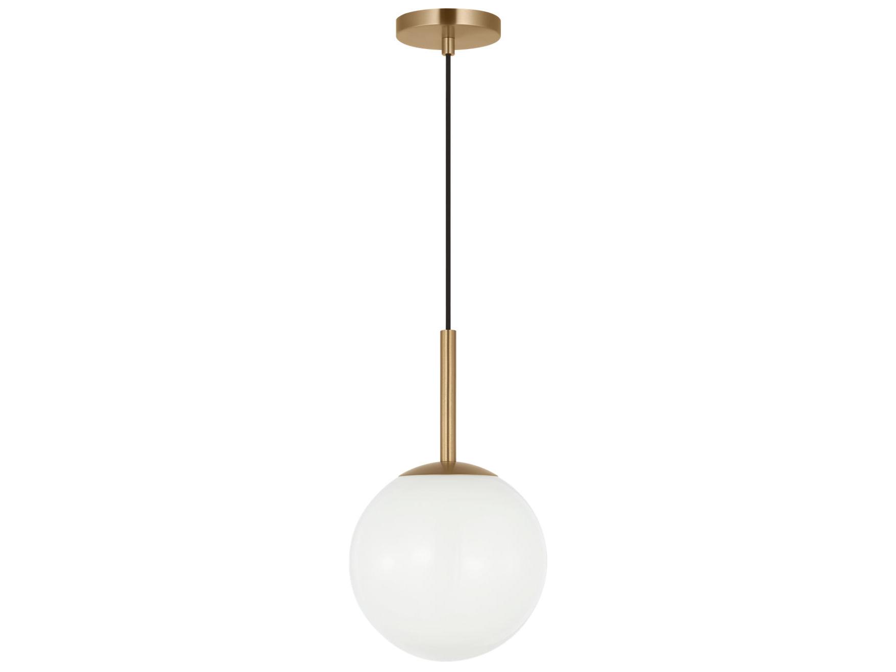 Generation Lighting Nube 1-Light Satin Brass Globe Mini Pendant