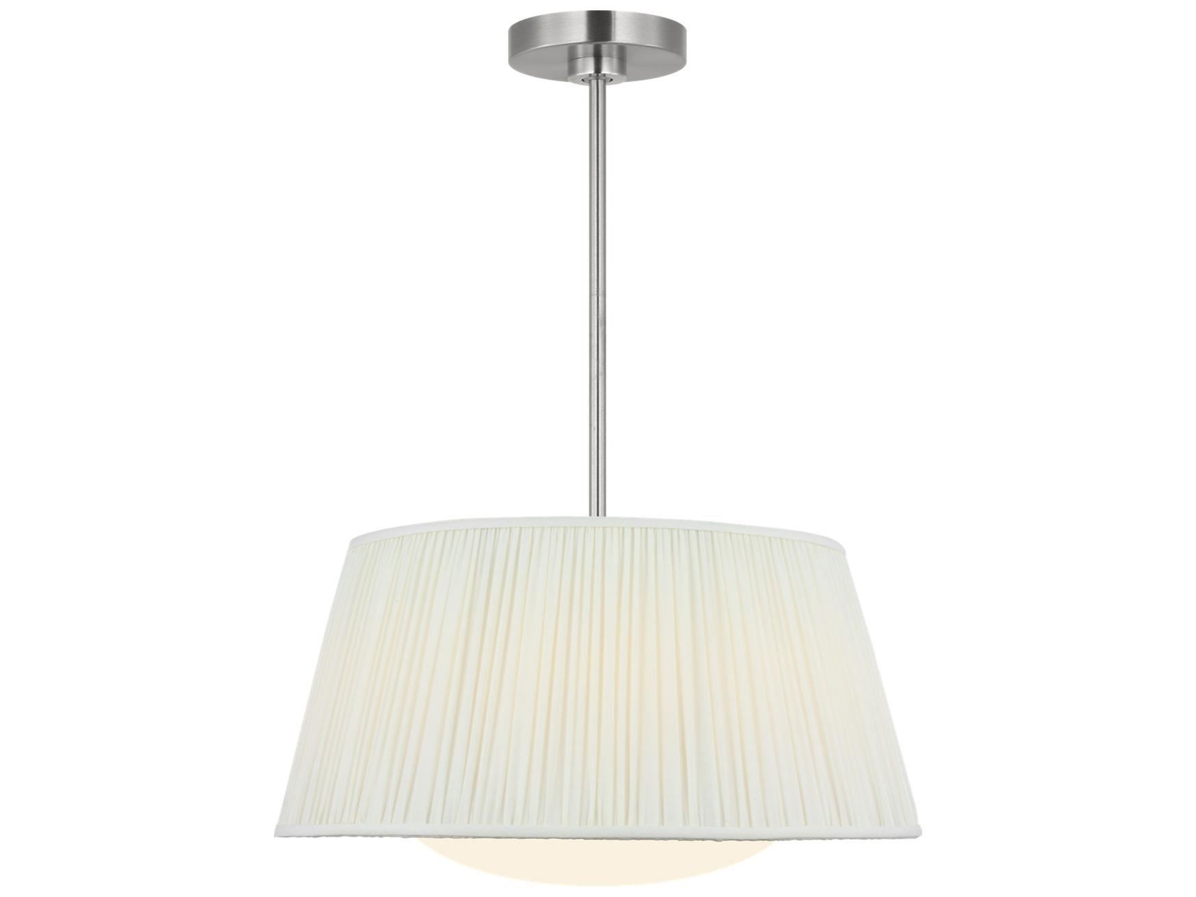 Generation Lighting Vilera 3-Light Brushed Nickel Drum Pendant