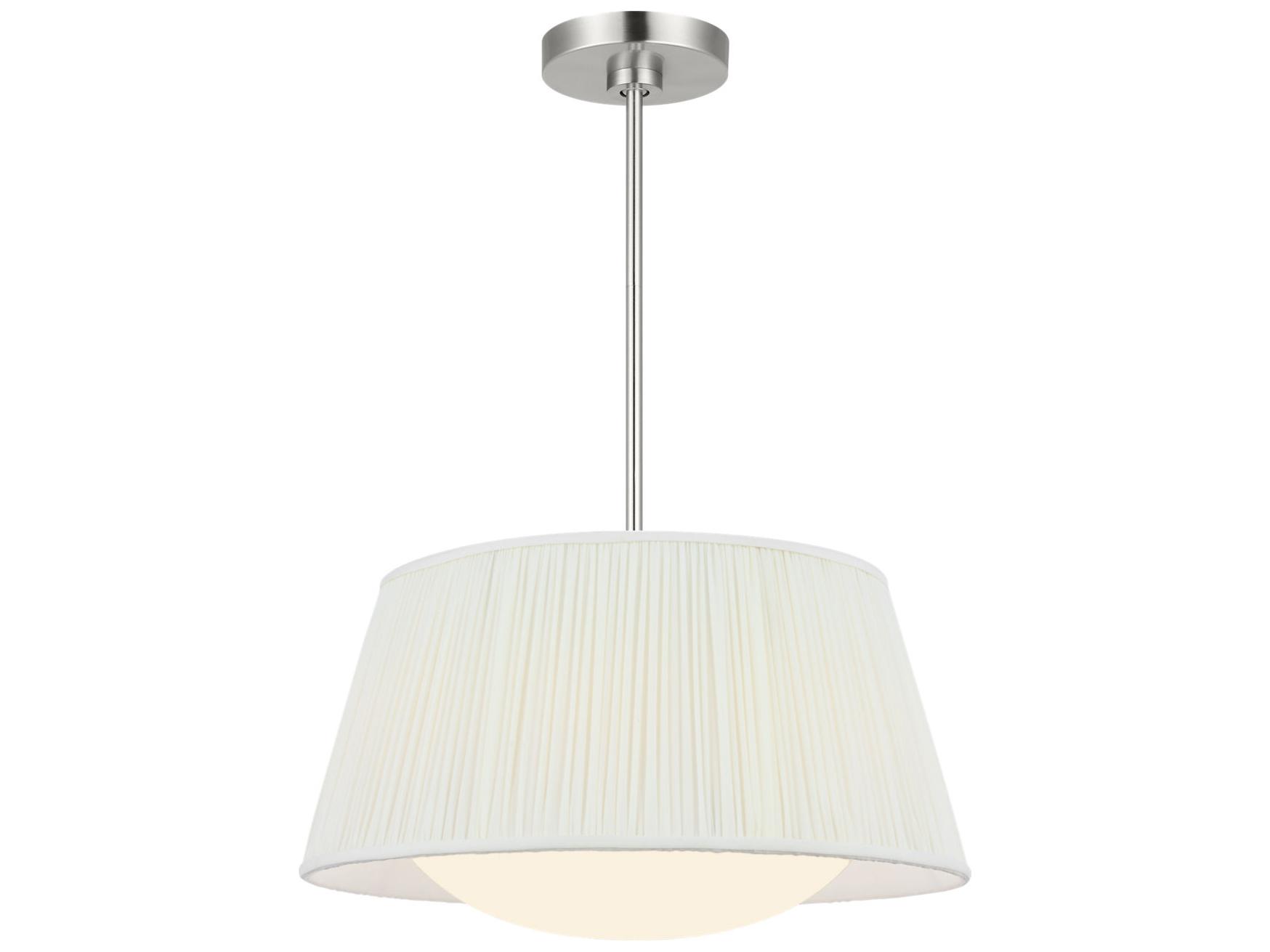 Generation Lighting Vilera 3-Light Brushed Nickel Drum Pendant