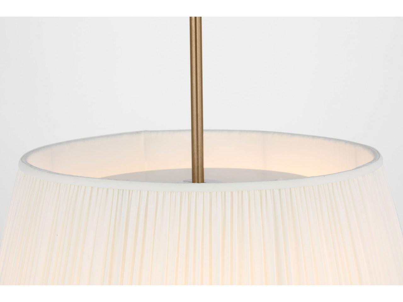 Generation Lighting Vilera 3-Light Satin Brass Drum Pendant