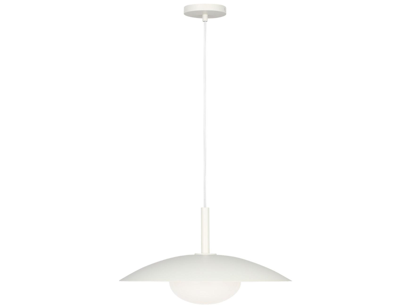 Generation Lighting Mont 1-Light Matte White Dome Pendant