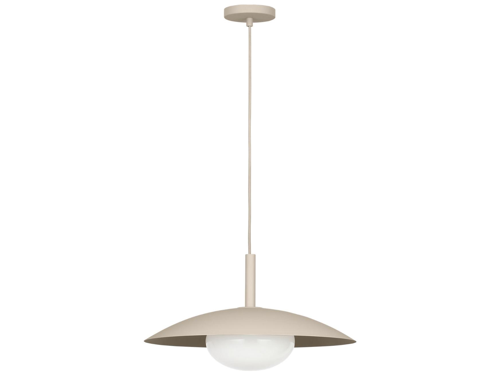Generation Lighting Mont 1-Light Sand Dune Off White Dome Pendant