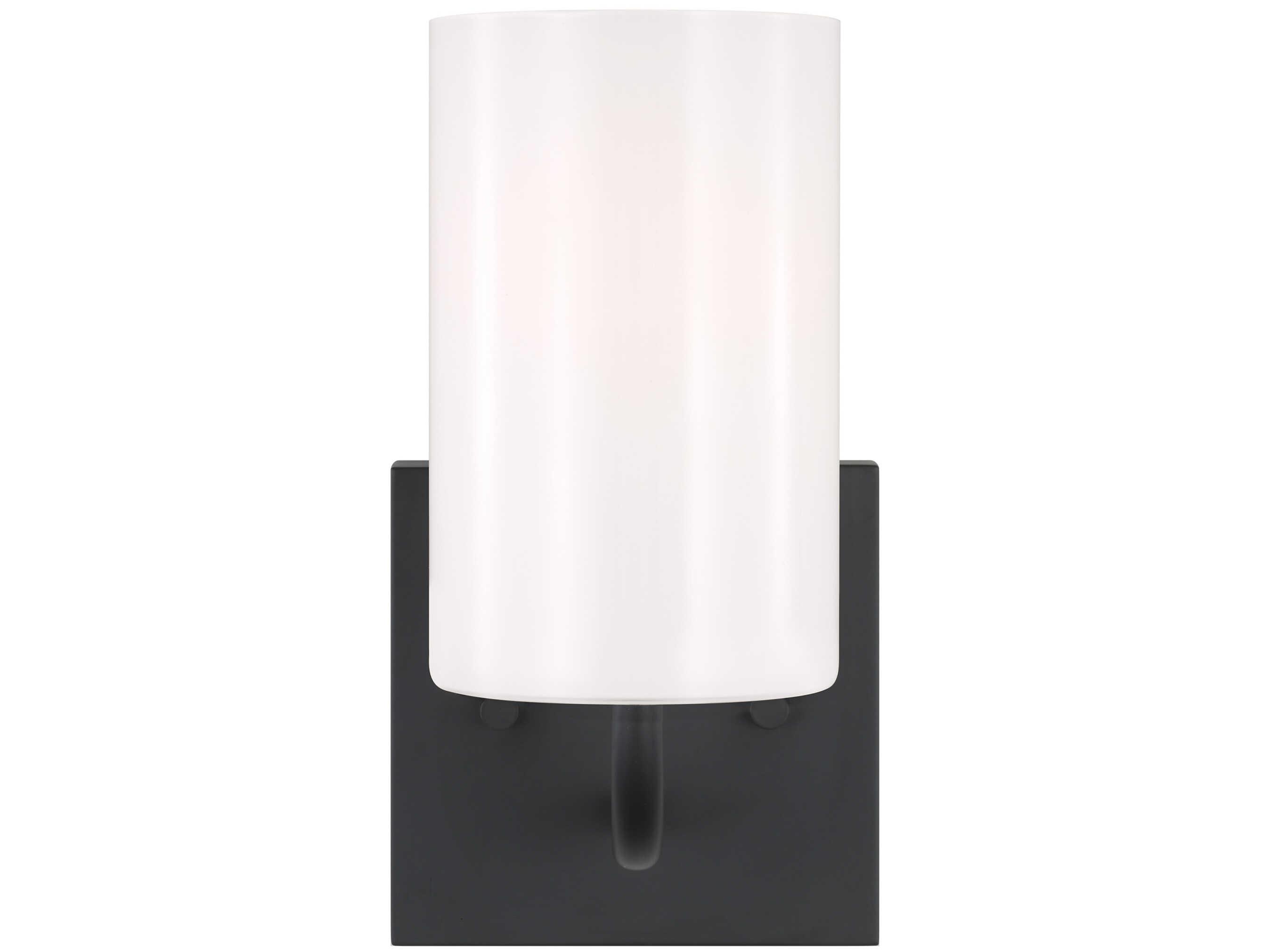 Generation Lighting Rhett 1-Light Midnight Black Wall Sconce