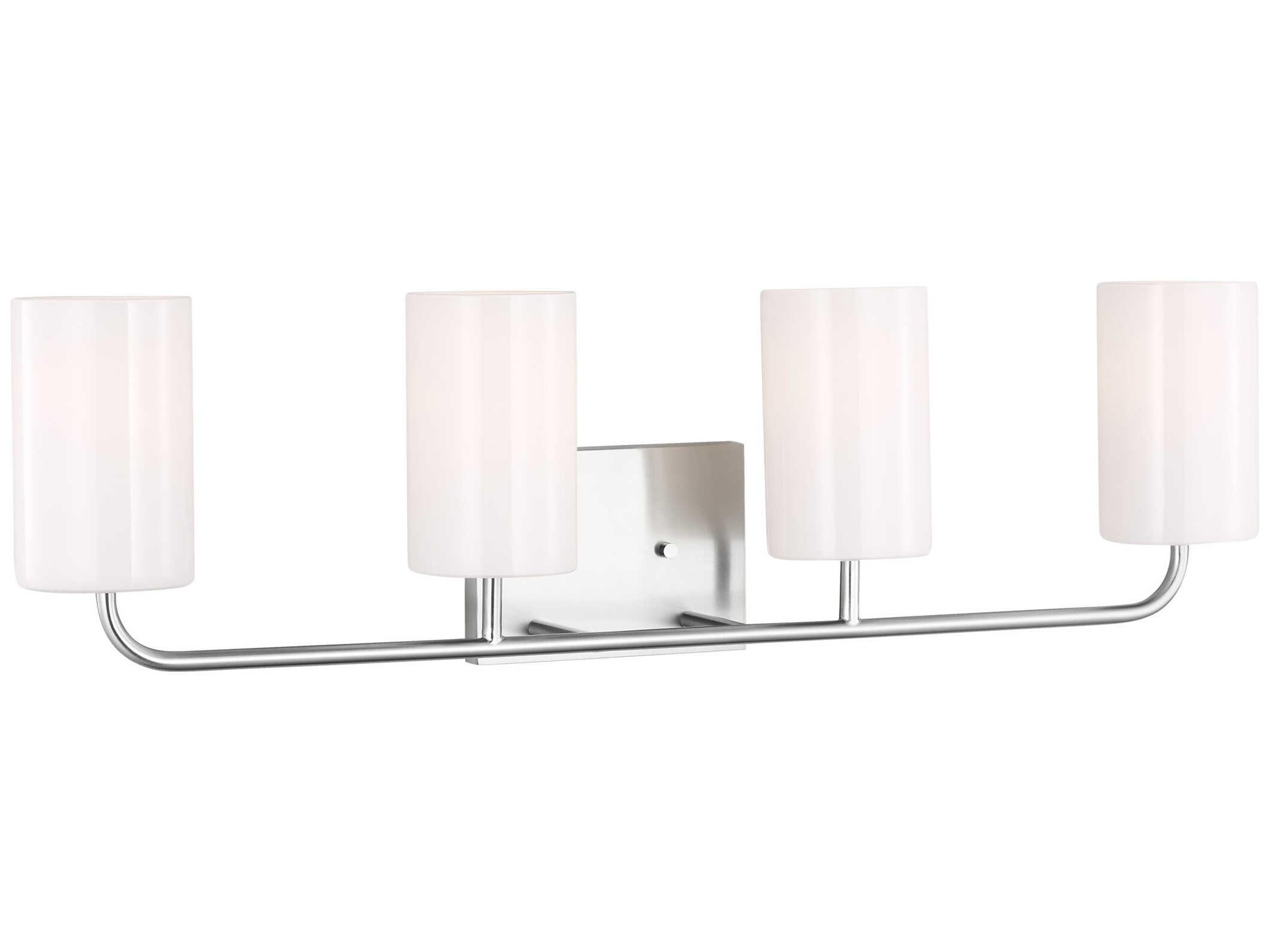 Generation Lighting Rhett 4-Light Brushed Steel Vanity Light