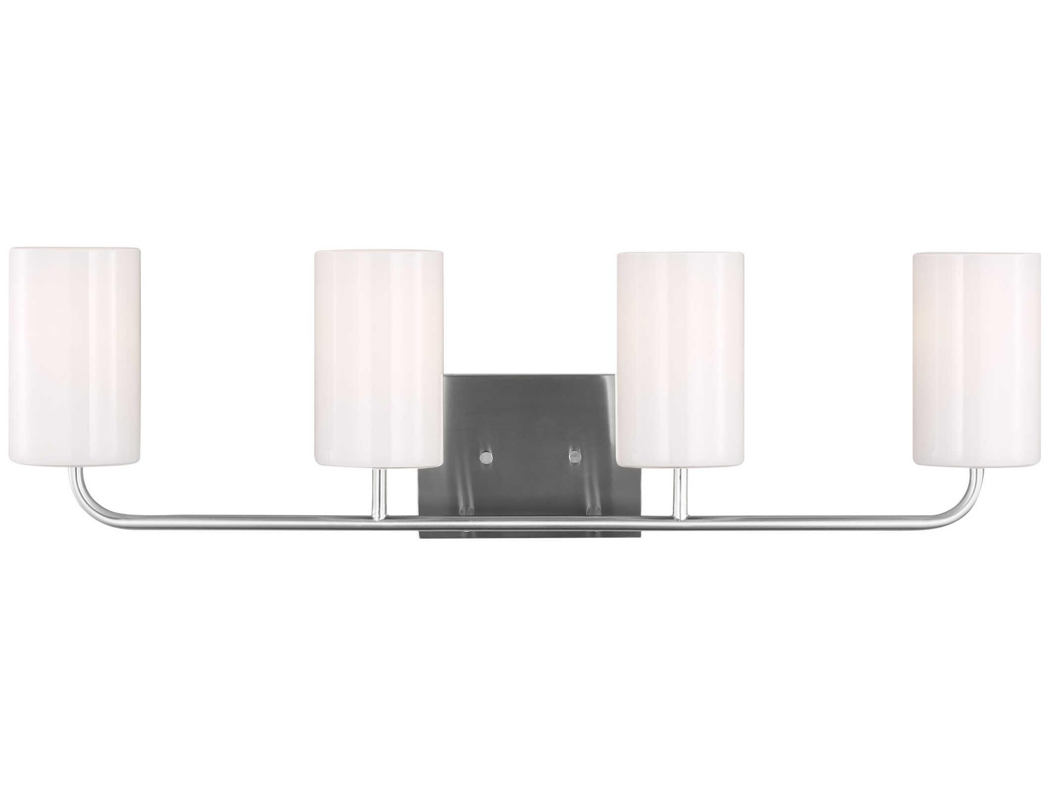 Generation Lighting Rhett 4-Light Brushed Steel Vanity Light