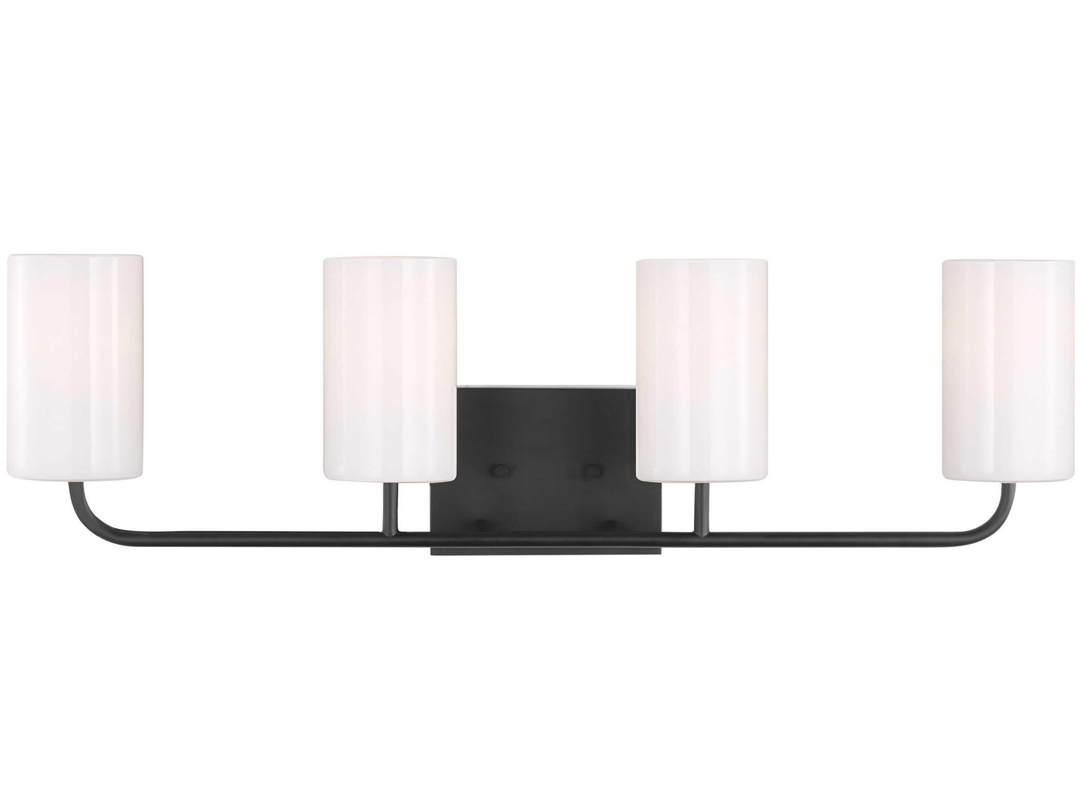 Generation Lighting Rhett 4-Light Midnight Black Vanity Light