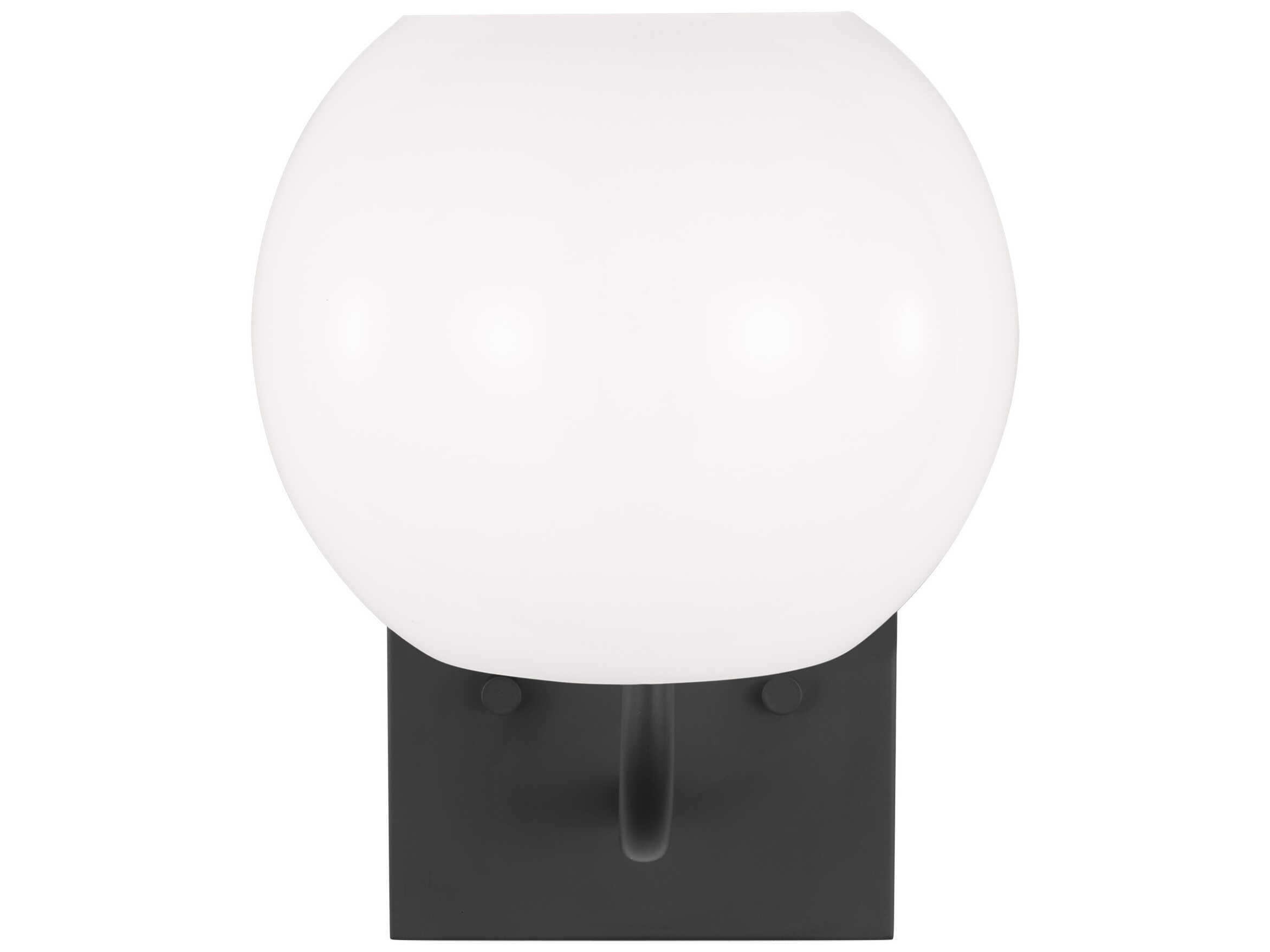 Generation Lighting Rory 1-Light Midnight Black Wall Sconce