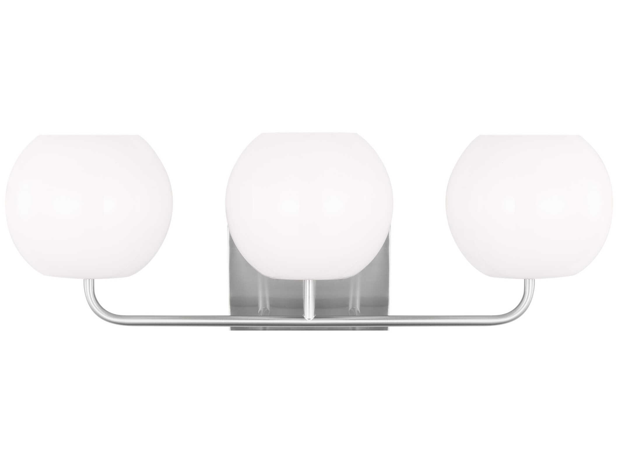 Generation Lighting Rory 3-Light Brushed Steel Vanity Light
