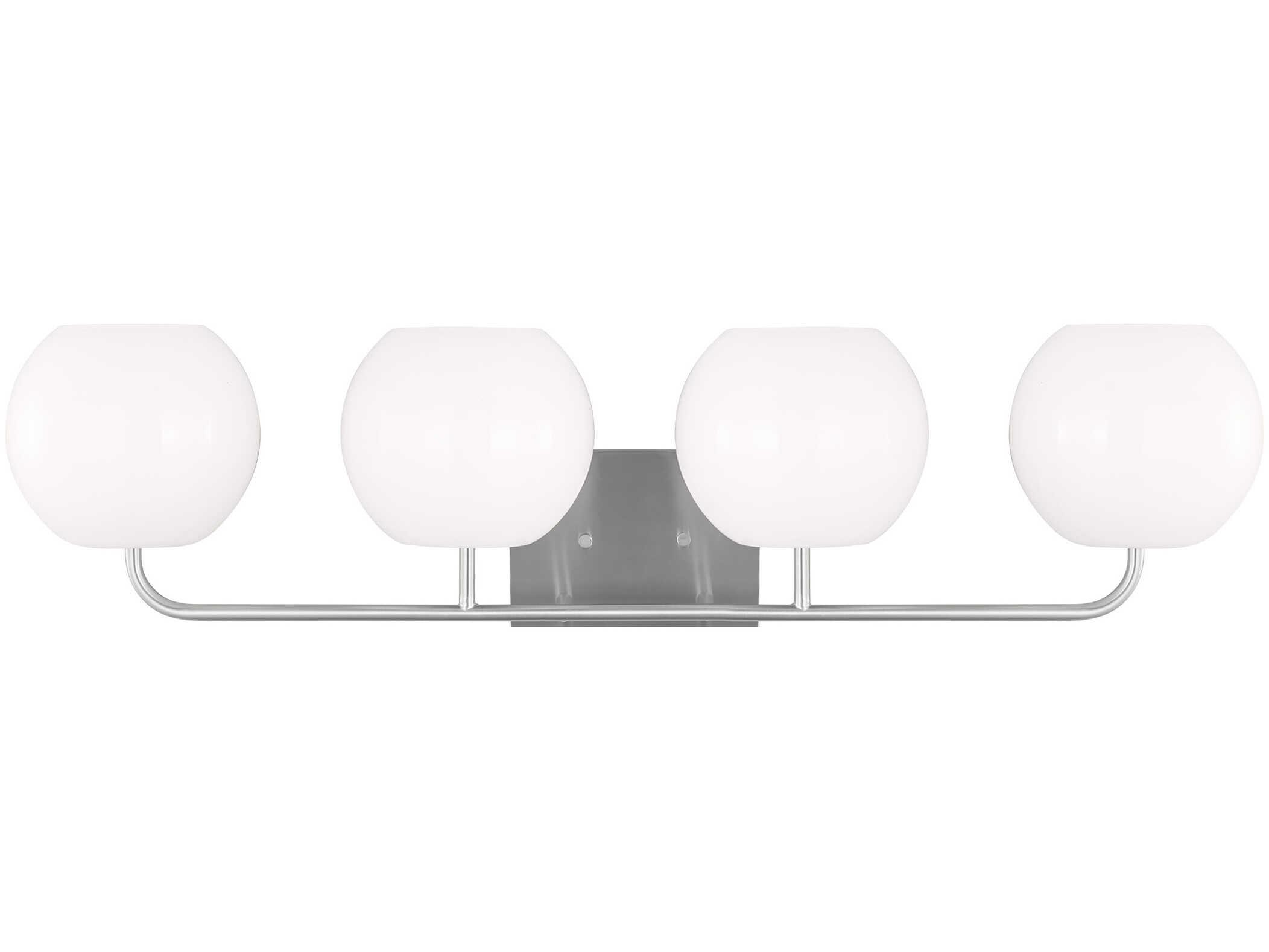Generation Lighting Rory 4-Light Brushed Steel Vanity Light