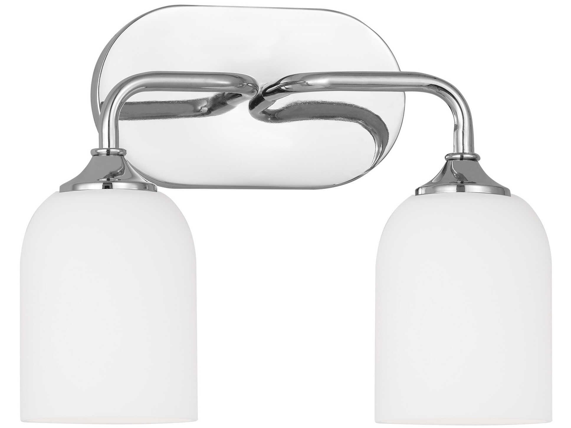 Generation Lighting Emile 2-Light Chrome Vanity Light