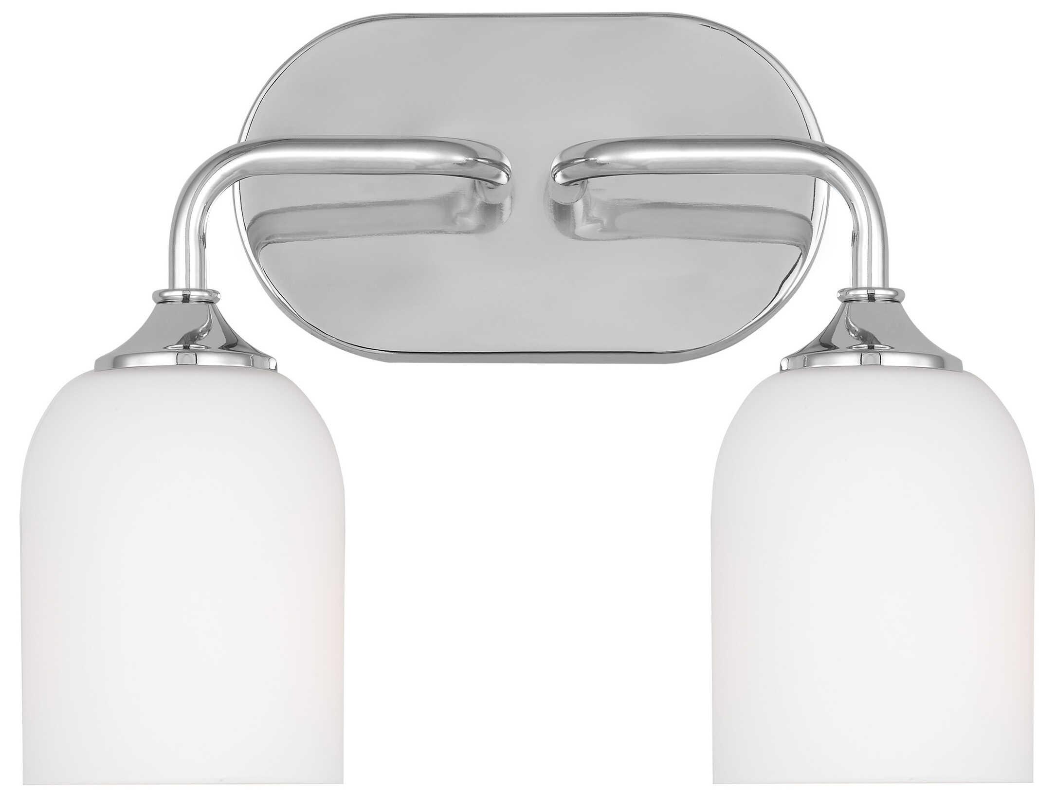 Generation Lighting Emile 2-Light Chrome Vanity Light