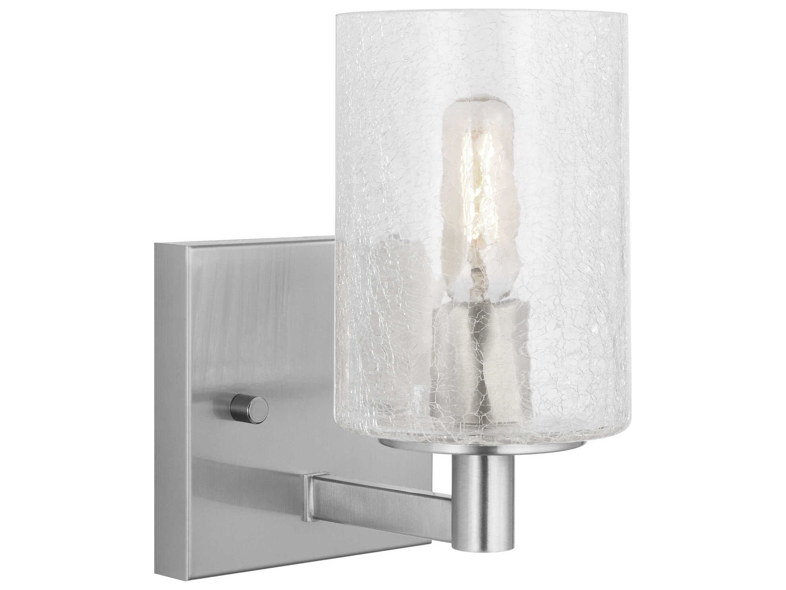 Generation Lighting Parker 1-Light Brushed Steel Wall Sconce