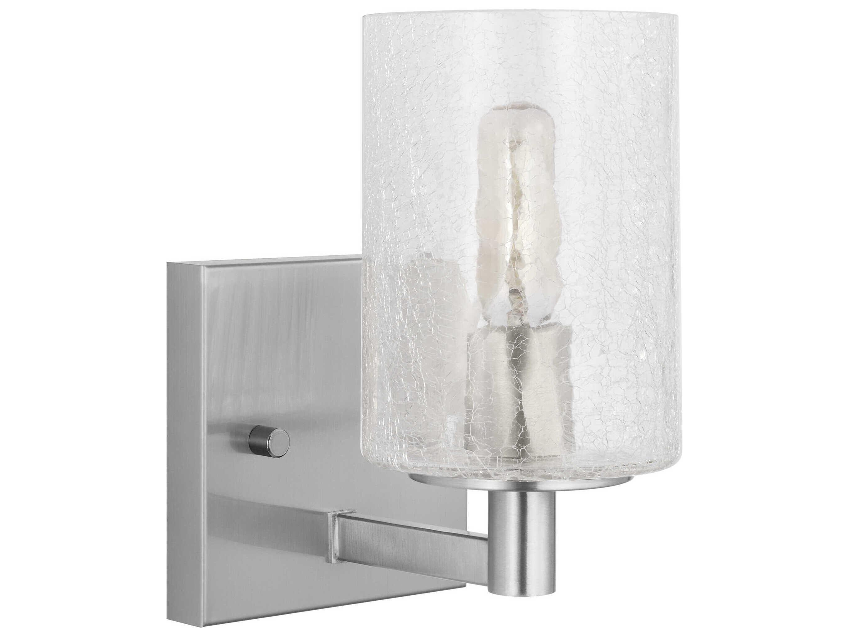 Generation Lighting Parker 1-Light Brushed Steel Wall Sconce