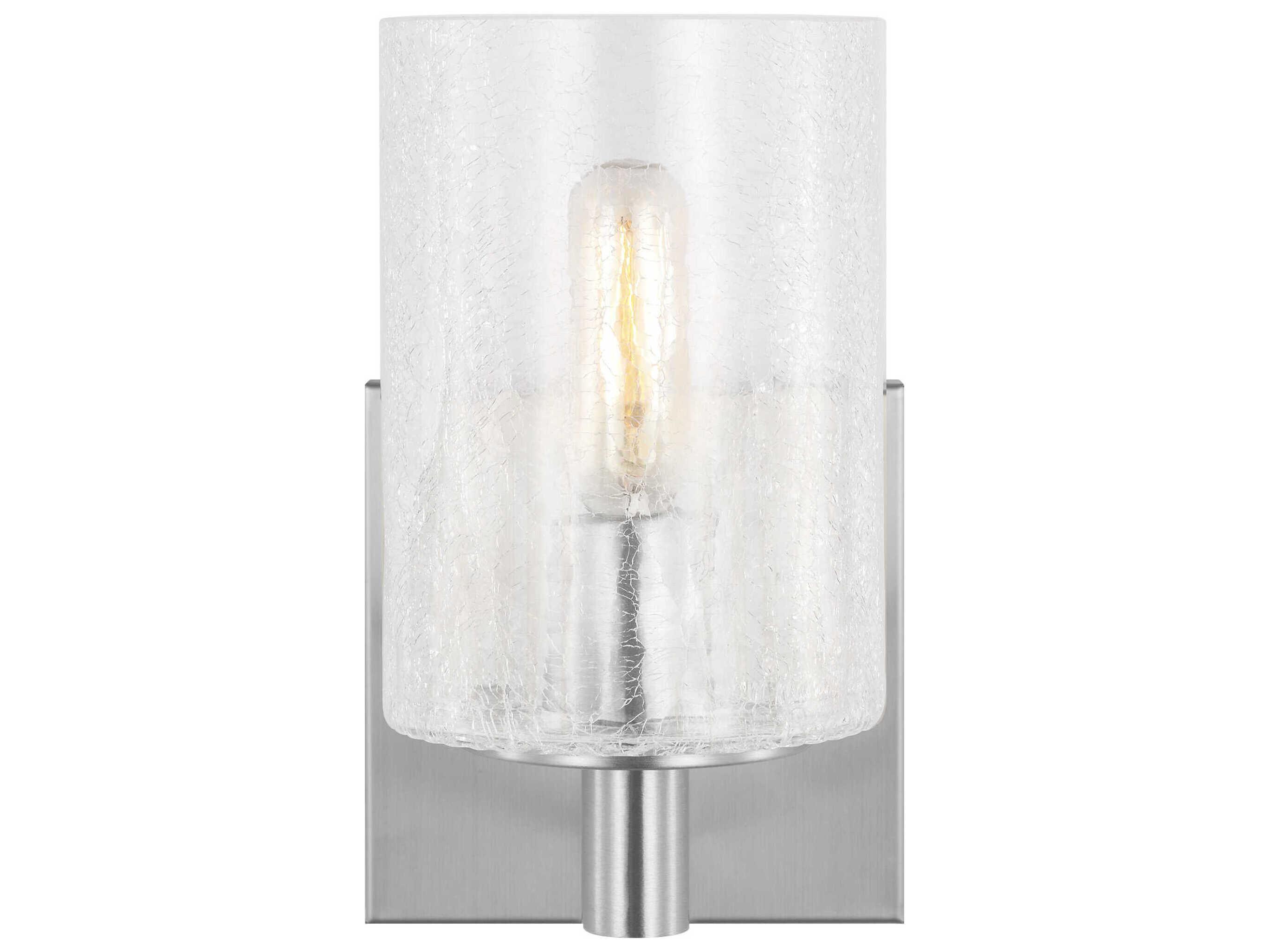 Generation Lighting Parker 1-Light Brushed Steel Wall Sconce