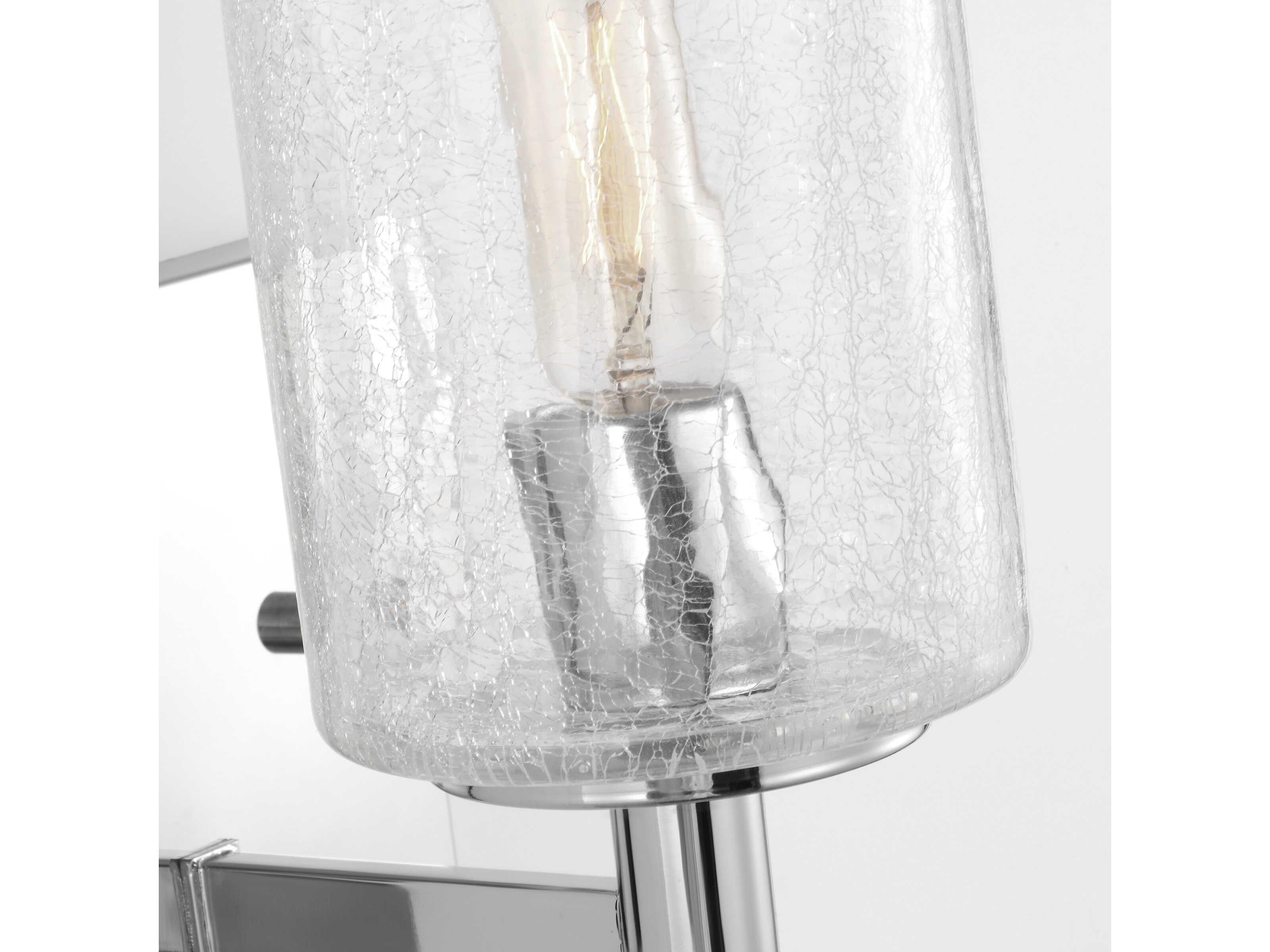 Generation Lighting Parker 1-Light Chrome Wall Sconce