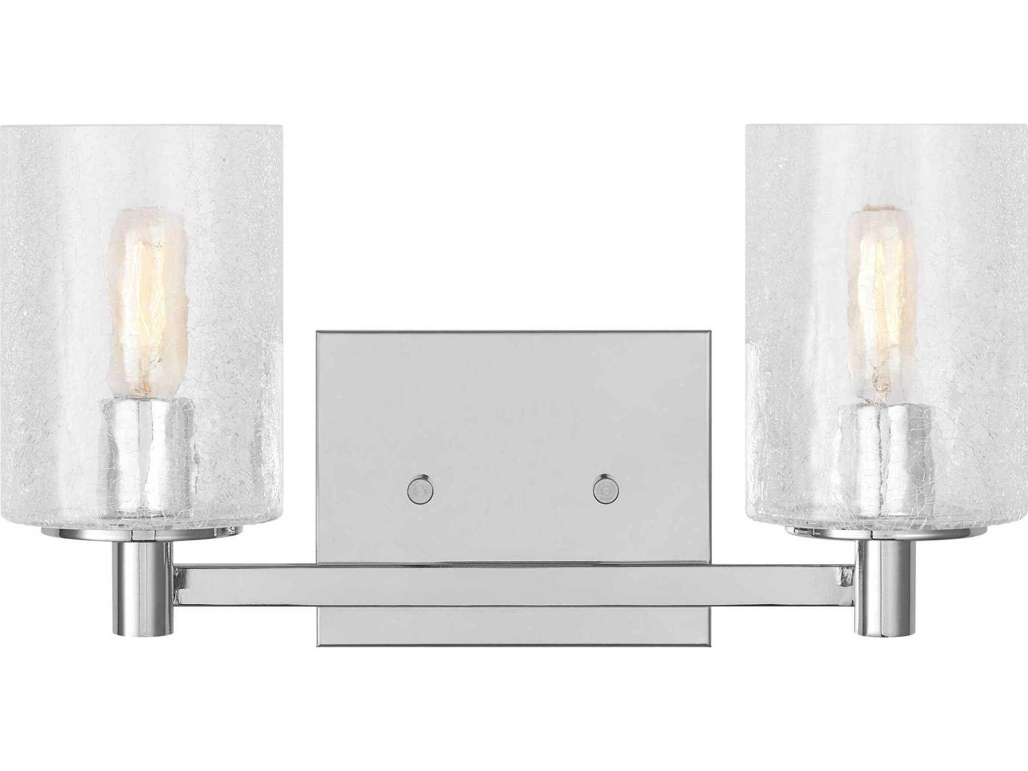 Generation Lighting Parker 2-Light Chrome Vanity Light