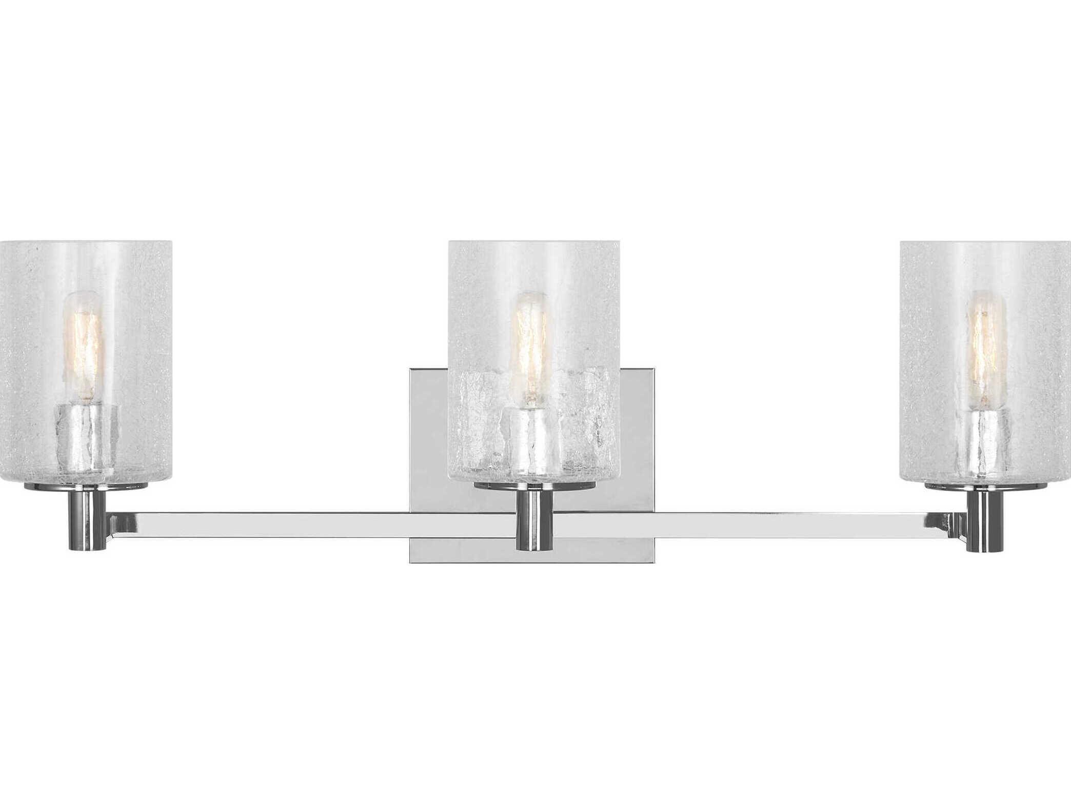 Generation Lighting Parker 3-Light Chrome Vanity Light