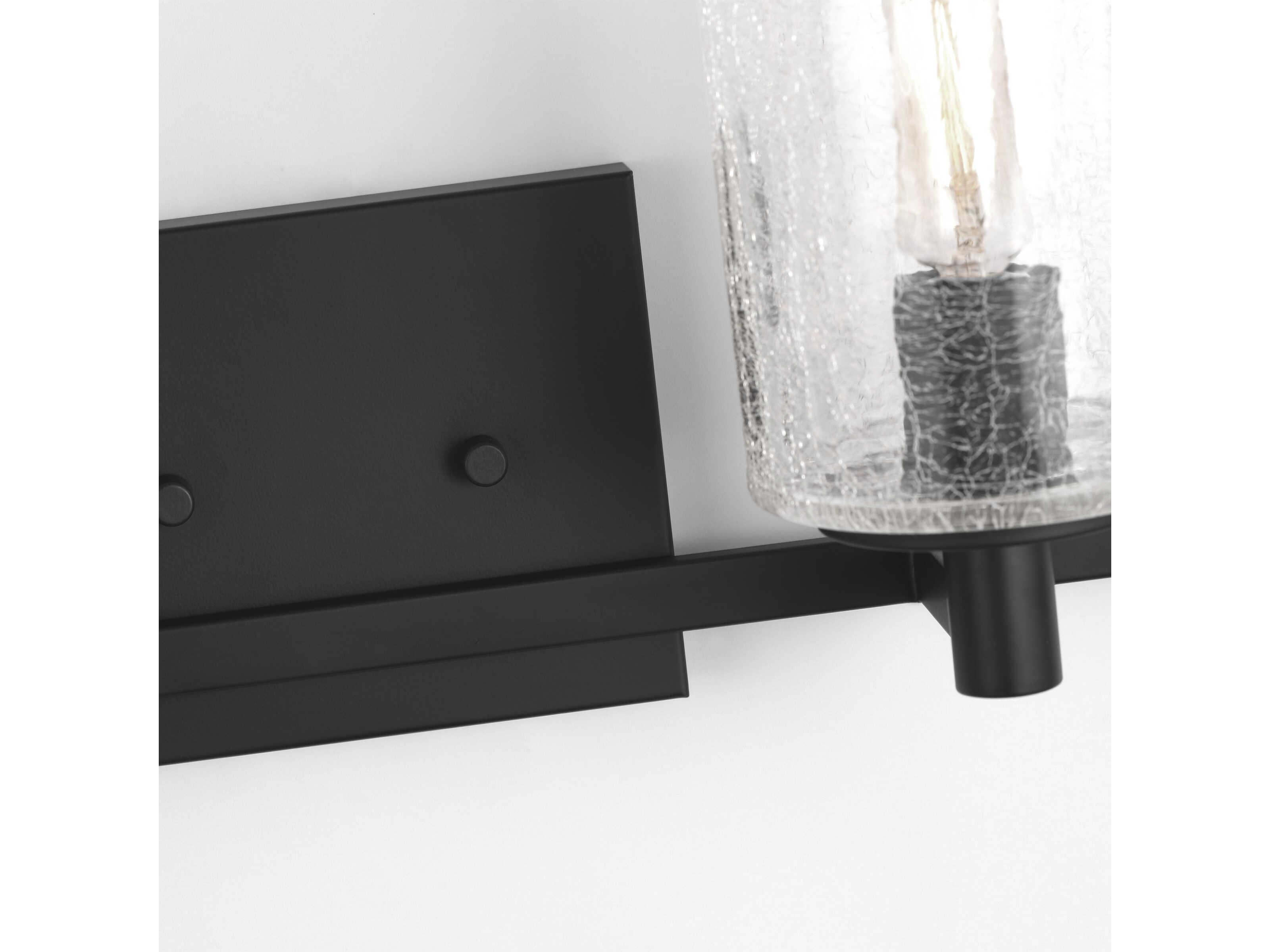 Generation Lighting Parker 4-Light Midnight Black Vanity Light