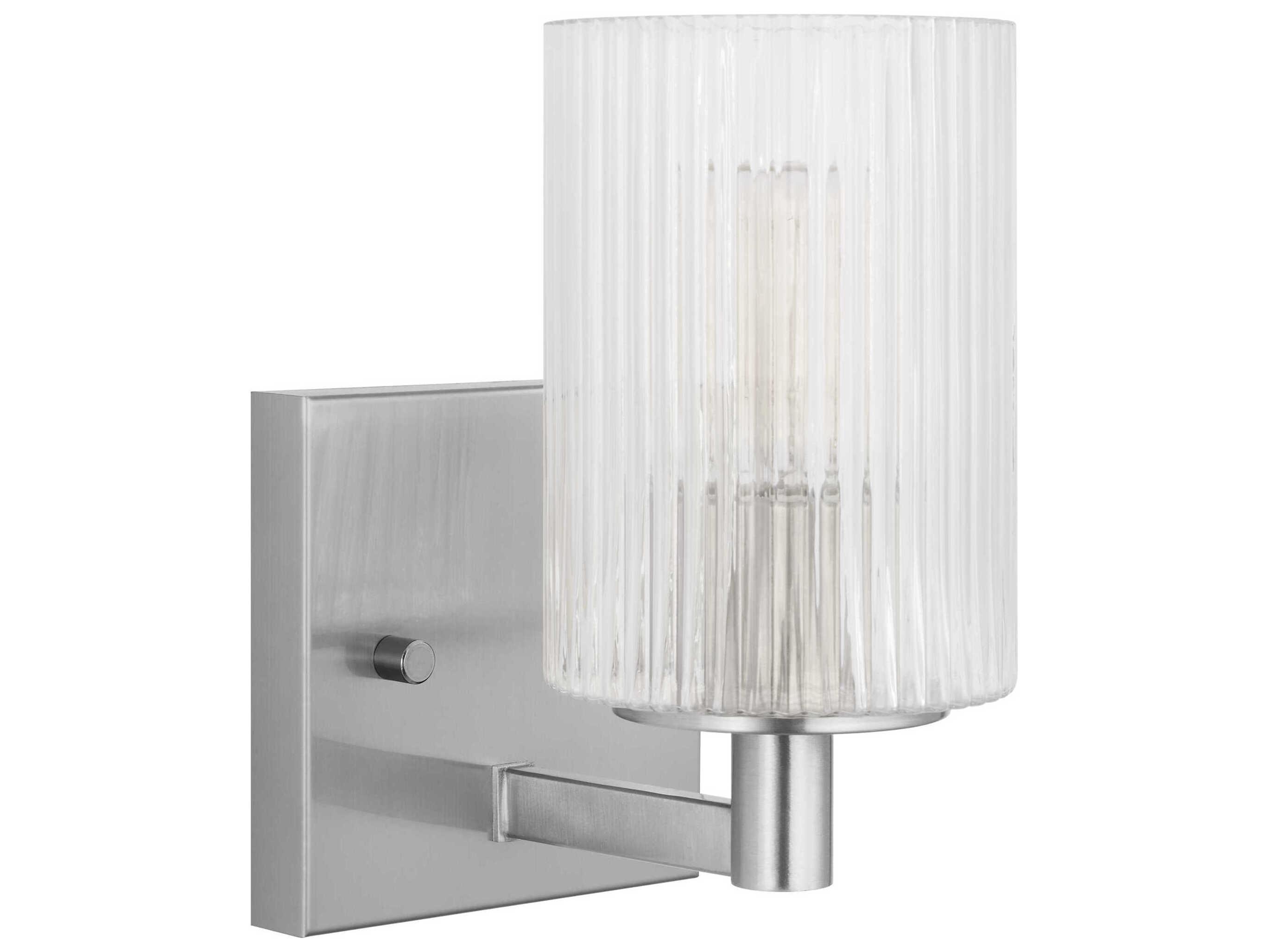 Generation Lighting Lando 1-Light Brushed Steel Wall Sconce