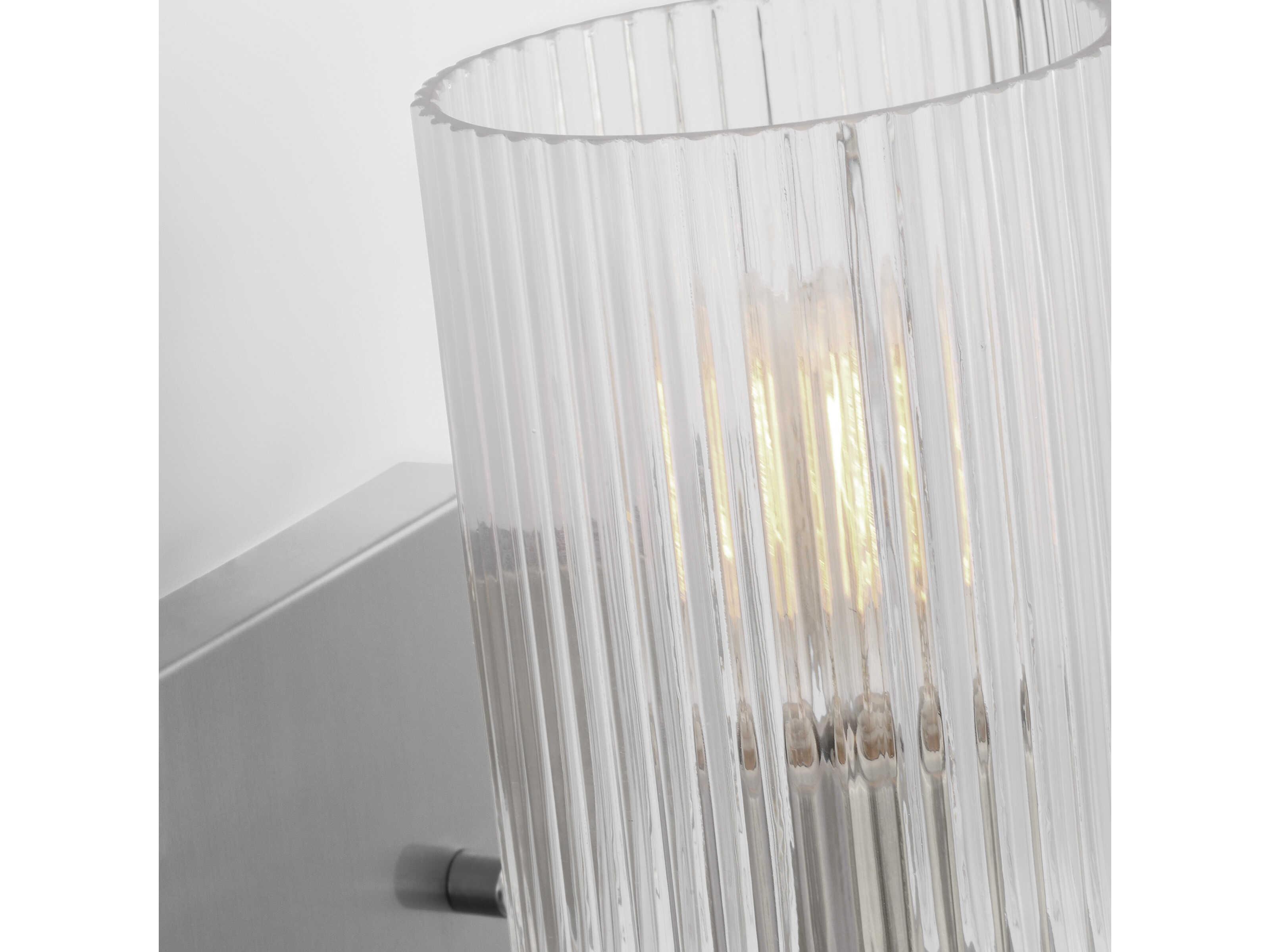 Generation Lighting Lando 1-Light Brushed Steel Wall Sconce