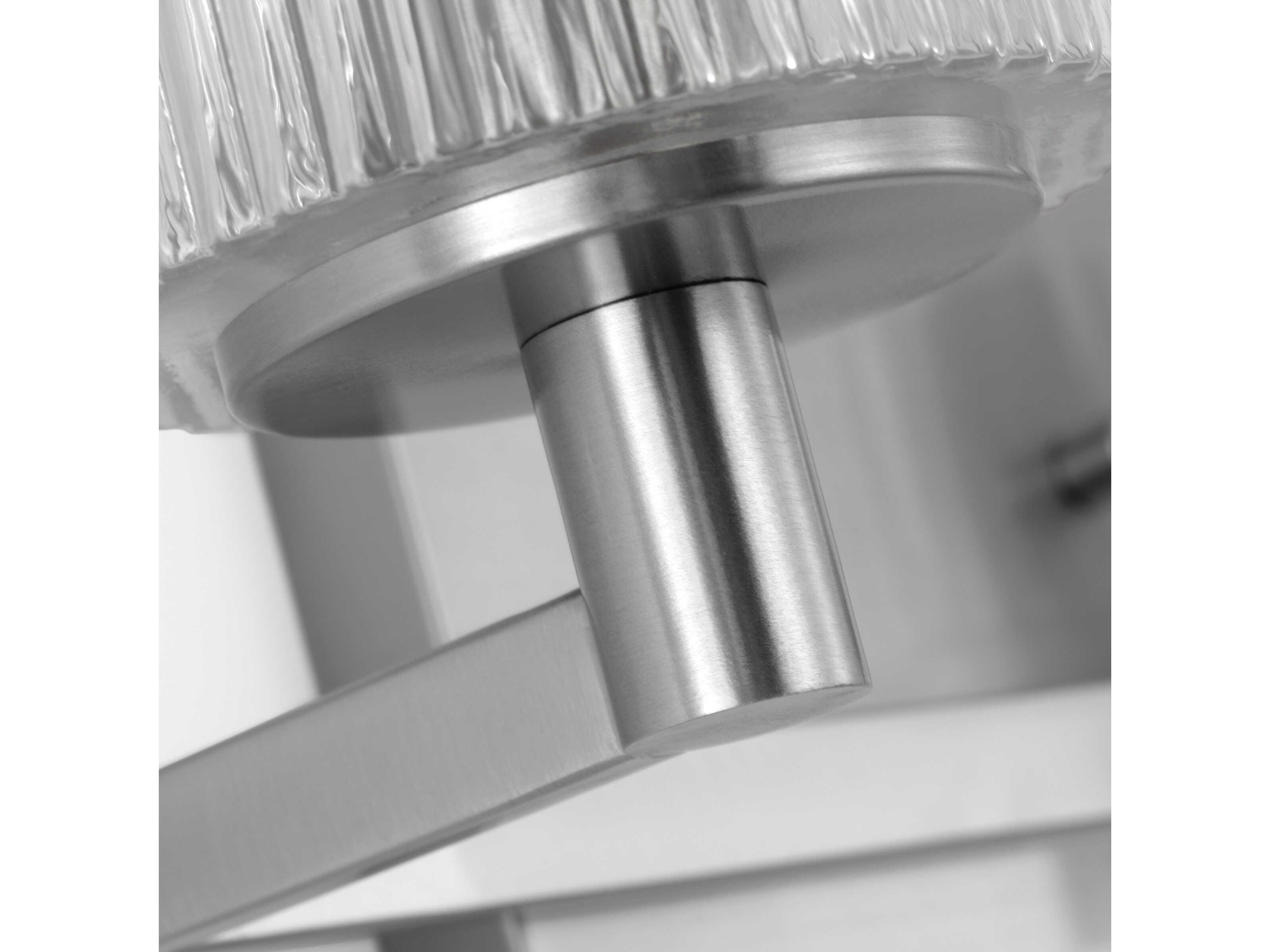 Generation Lighting Lando 2-Light Brushed Steel Vanity Light