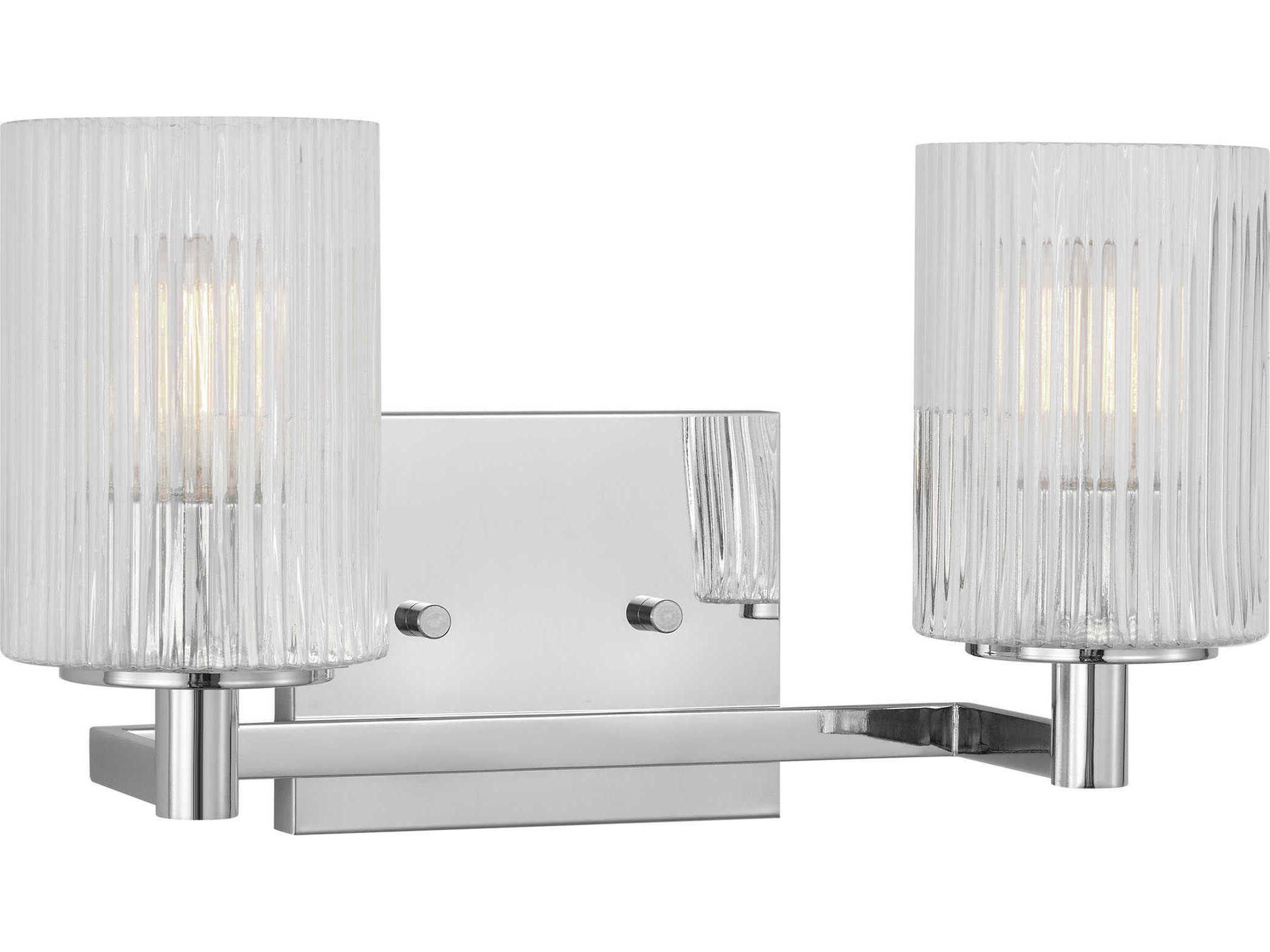 Generation Lighting Lando 2-Light Chrome Vanity Light