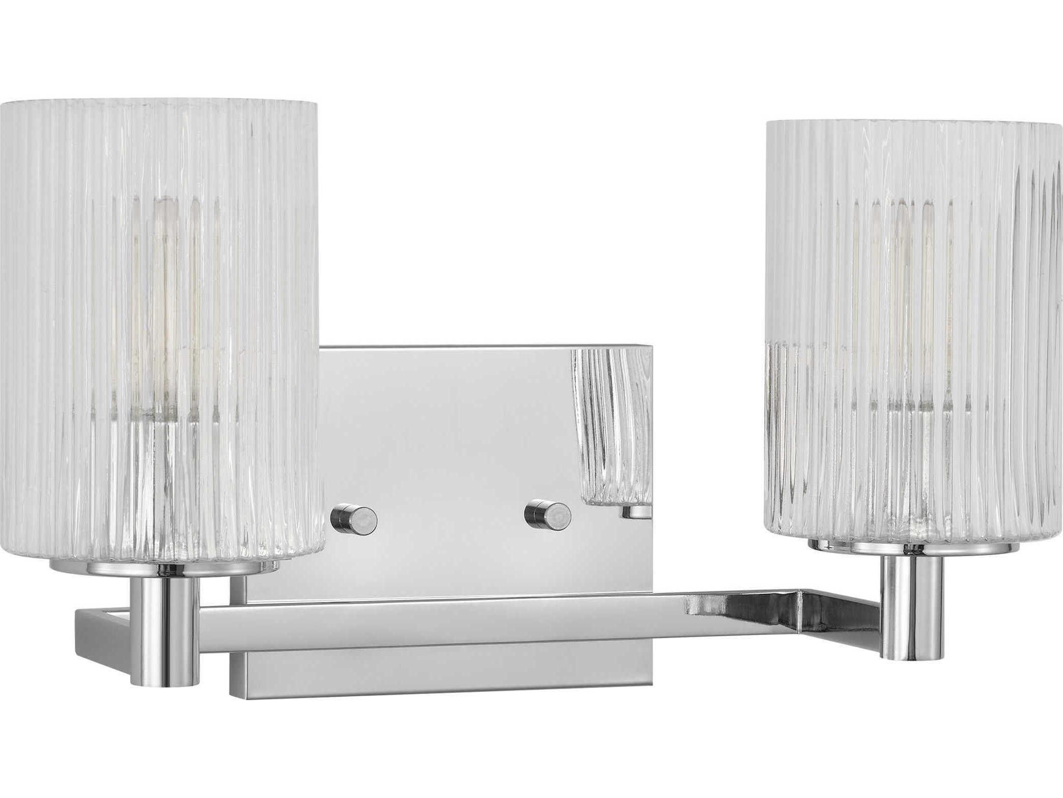 Generation Lighting Lando 2-Light Chrome Vanity Light