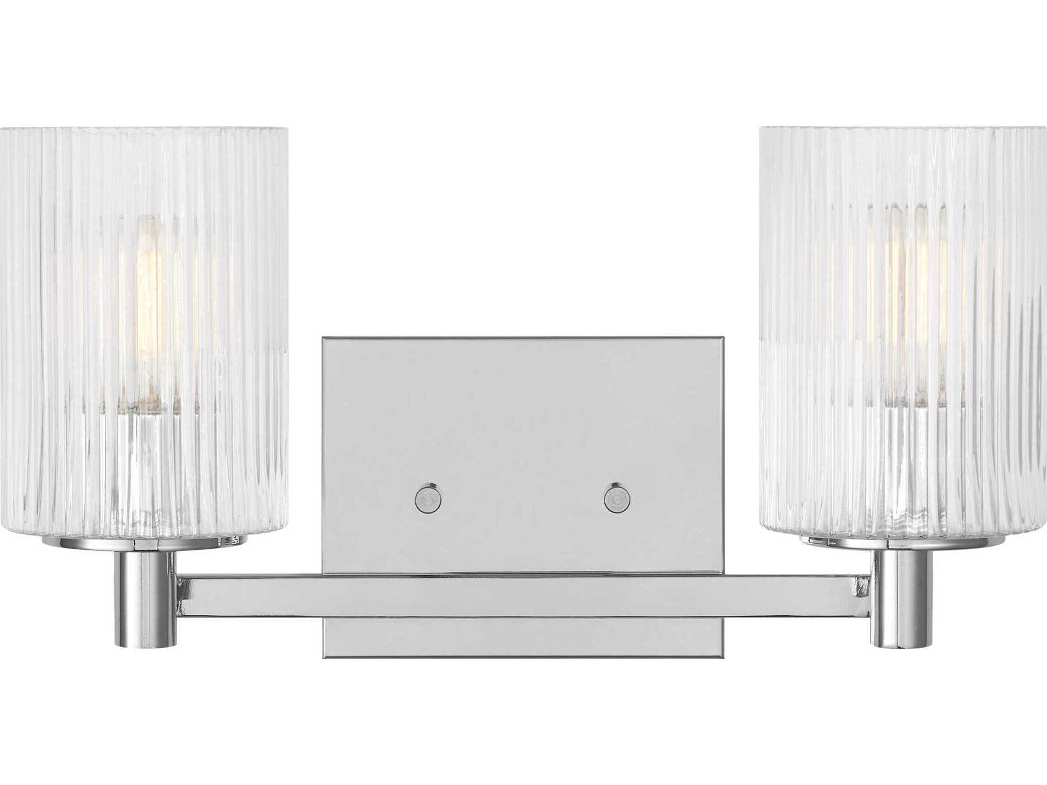 Generation Lighting Lando 2-Light Chrome Vanity Light