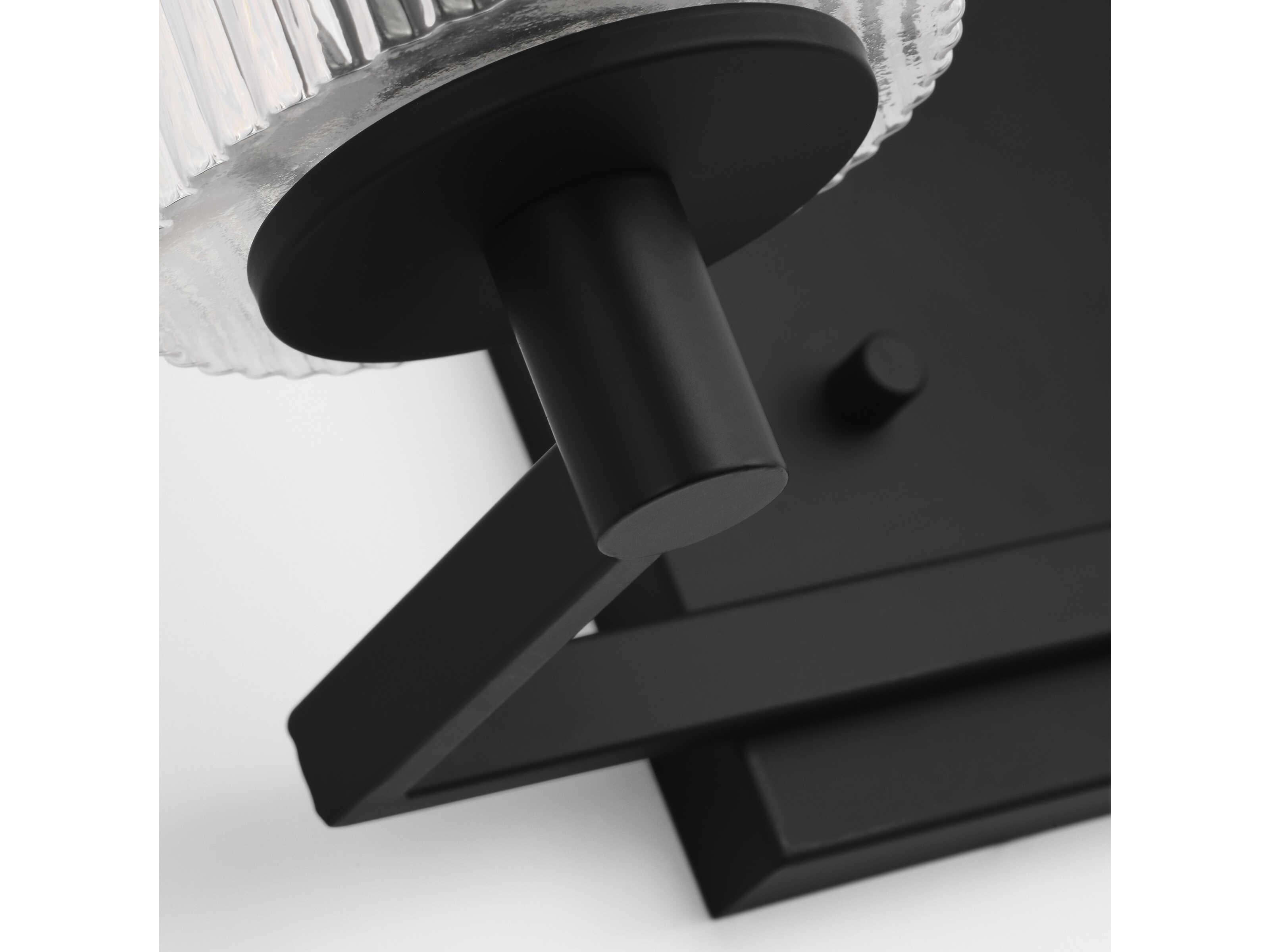 Generation Lighting Lando 2-Light Midnight Black Vanity Light