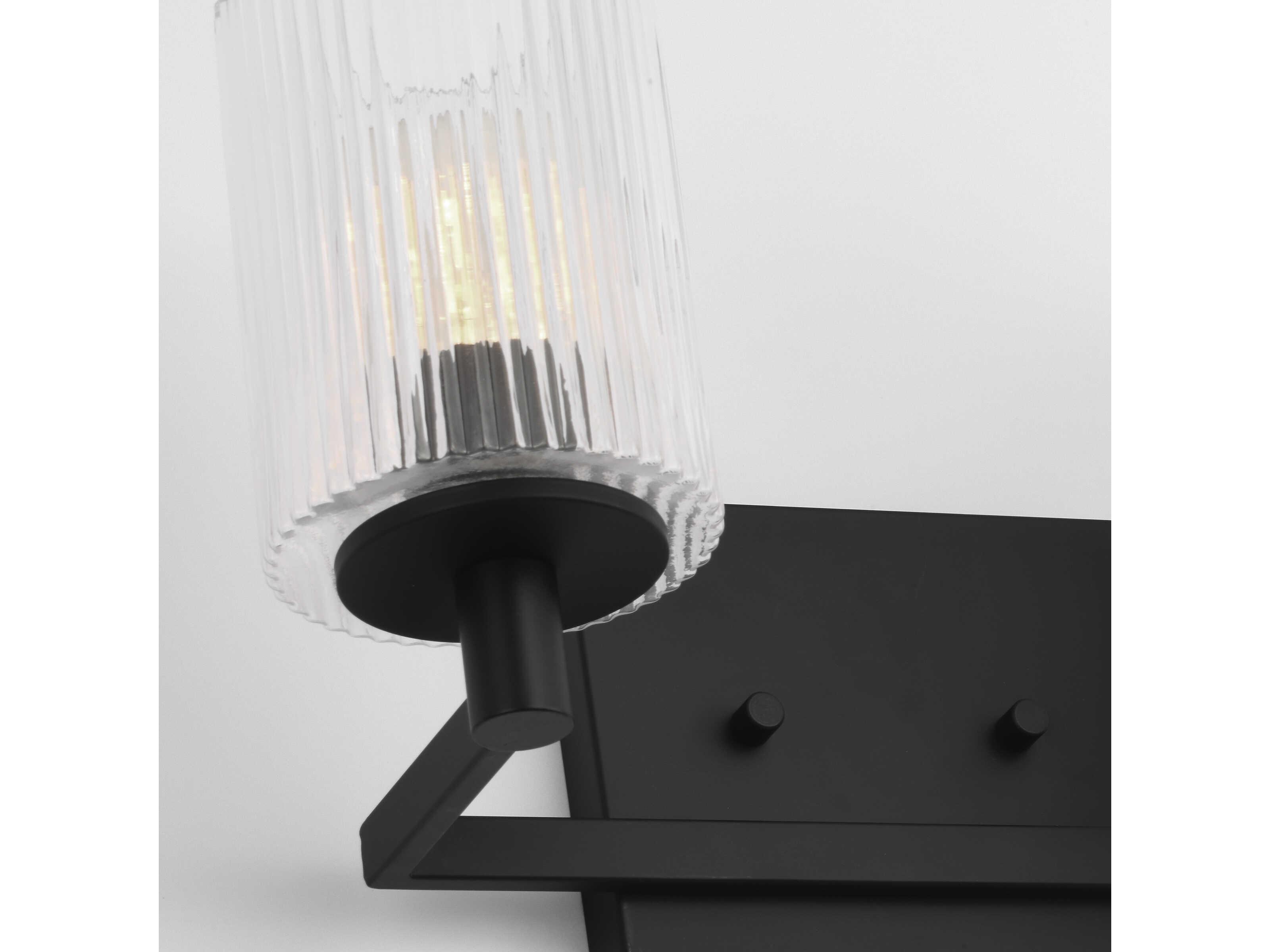 Generation Lighting Lando 2-Light Midnight Black Vanity Light
