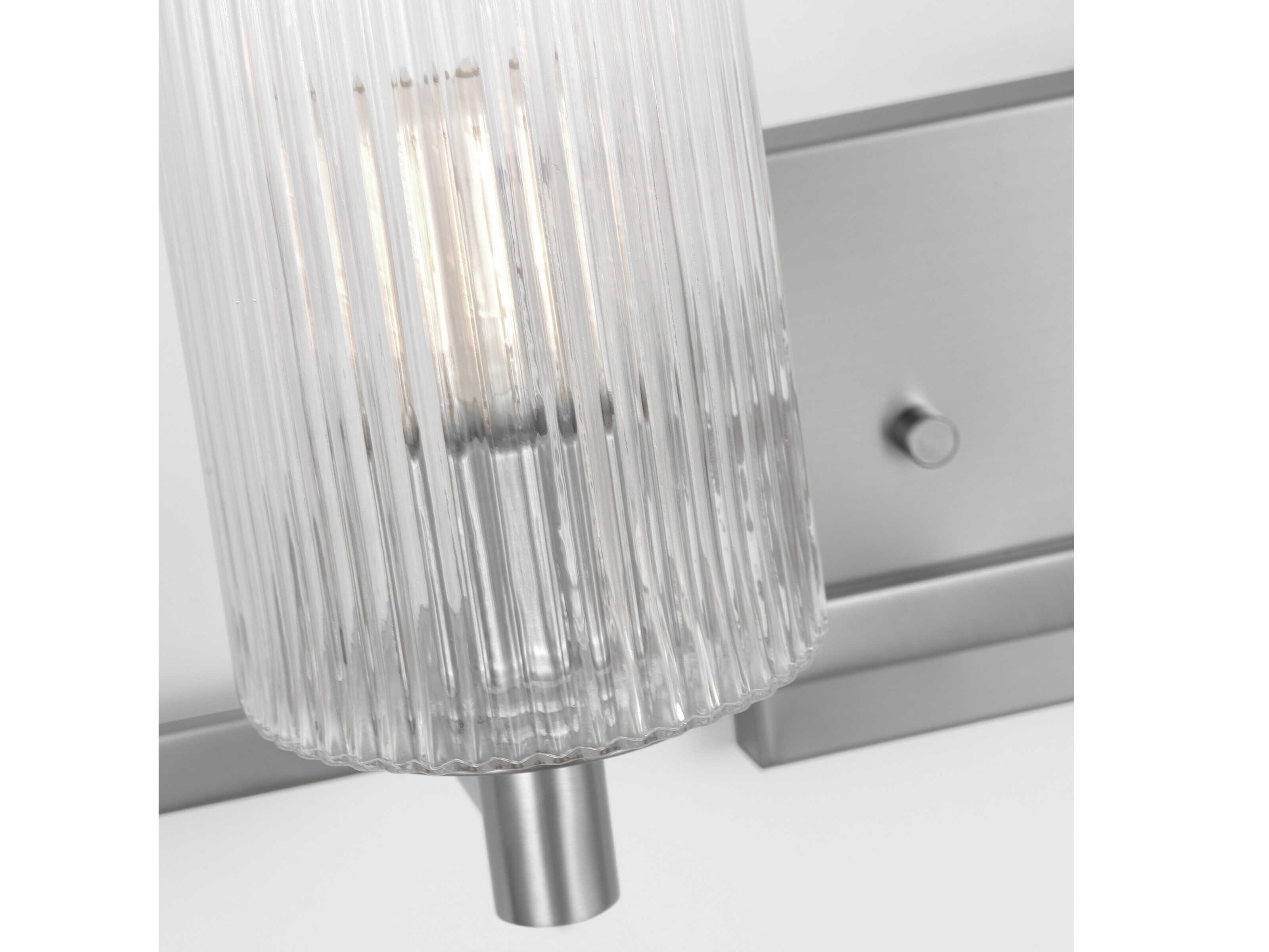 Generation Lighting Lando 4-Light Brushed Steel Vanity Light