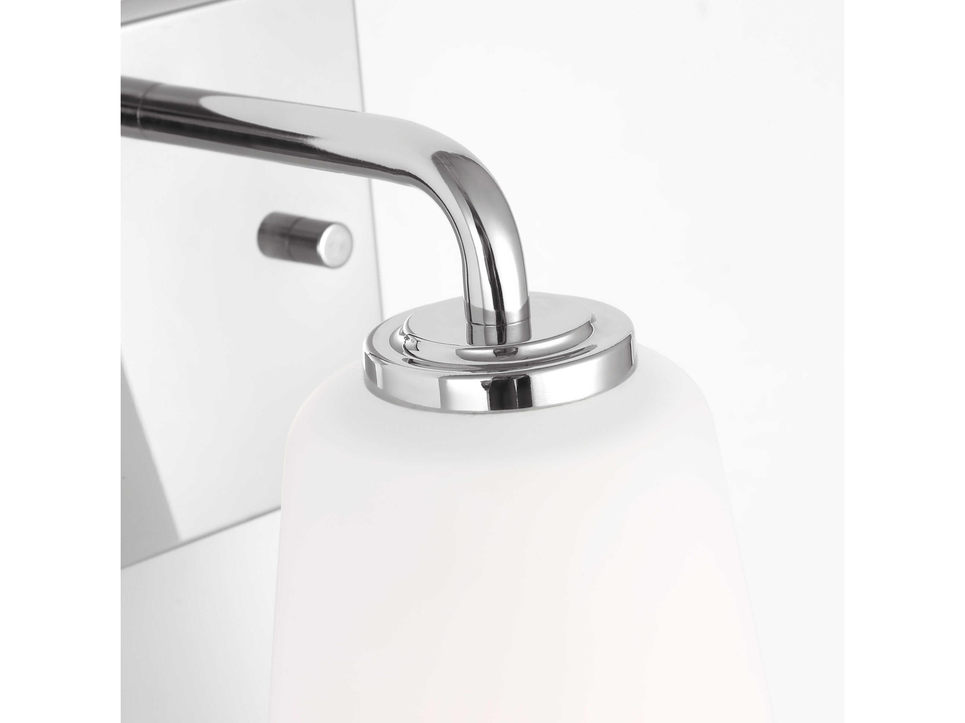 Generation Lighting Miles 1-Light Chrome Wall Sconce