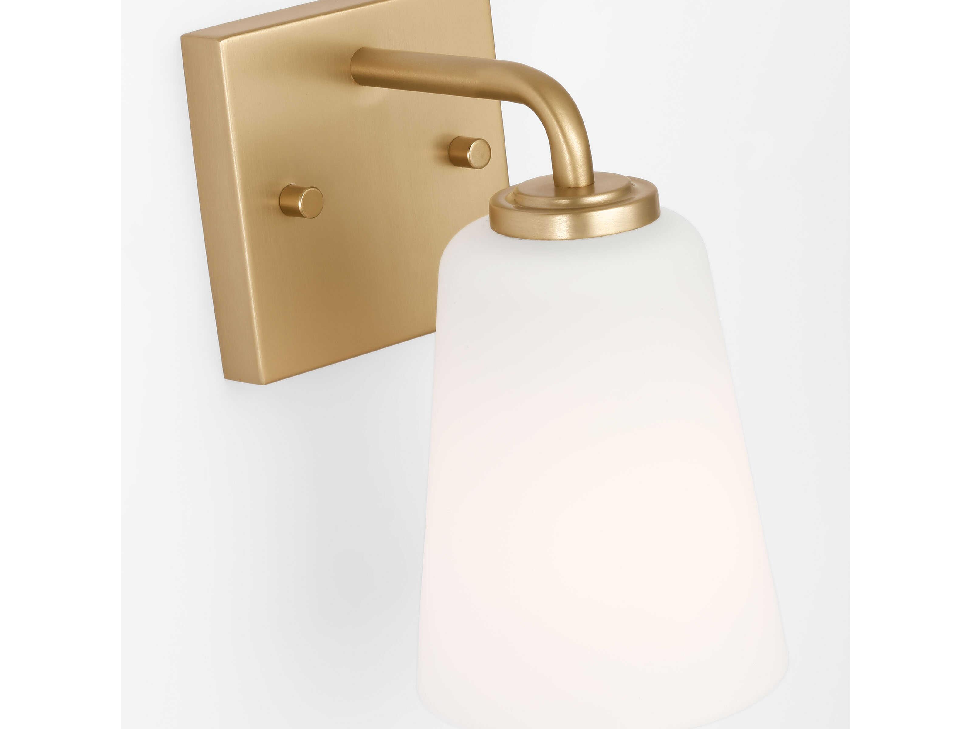Generation Lighting Miles 1-Light Satin Brass Wall Sconce