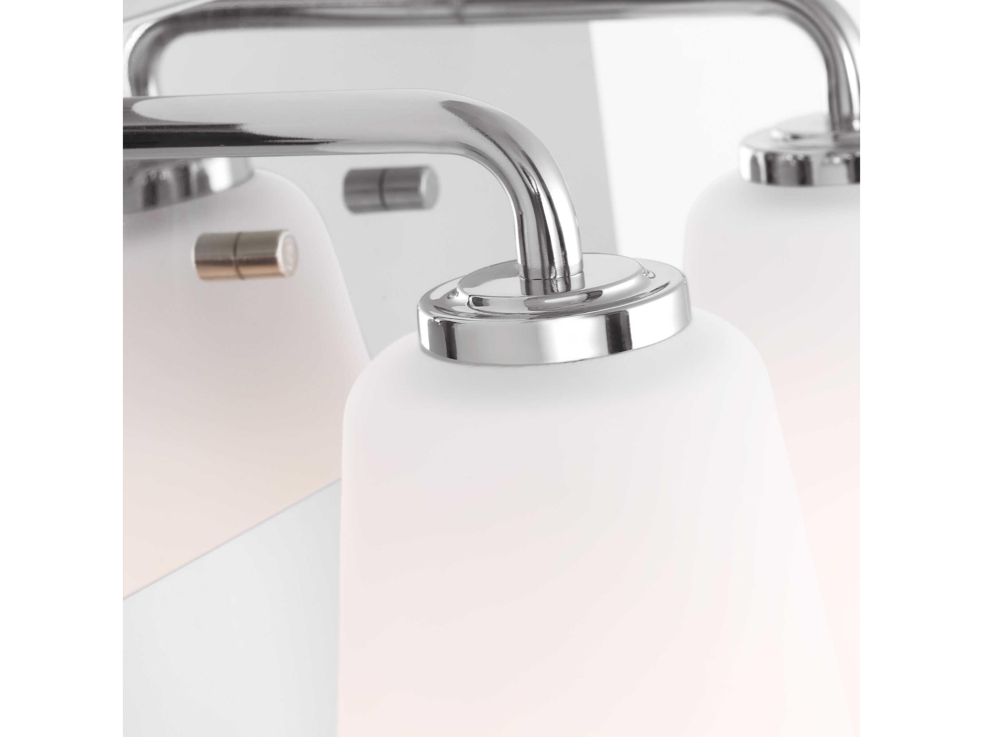 Generation Lighting Miles 2-Light Chrome Nickel Vanity Light