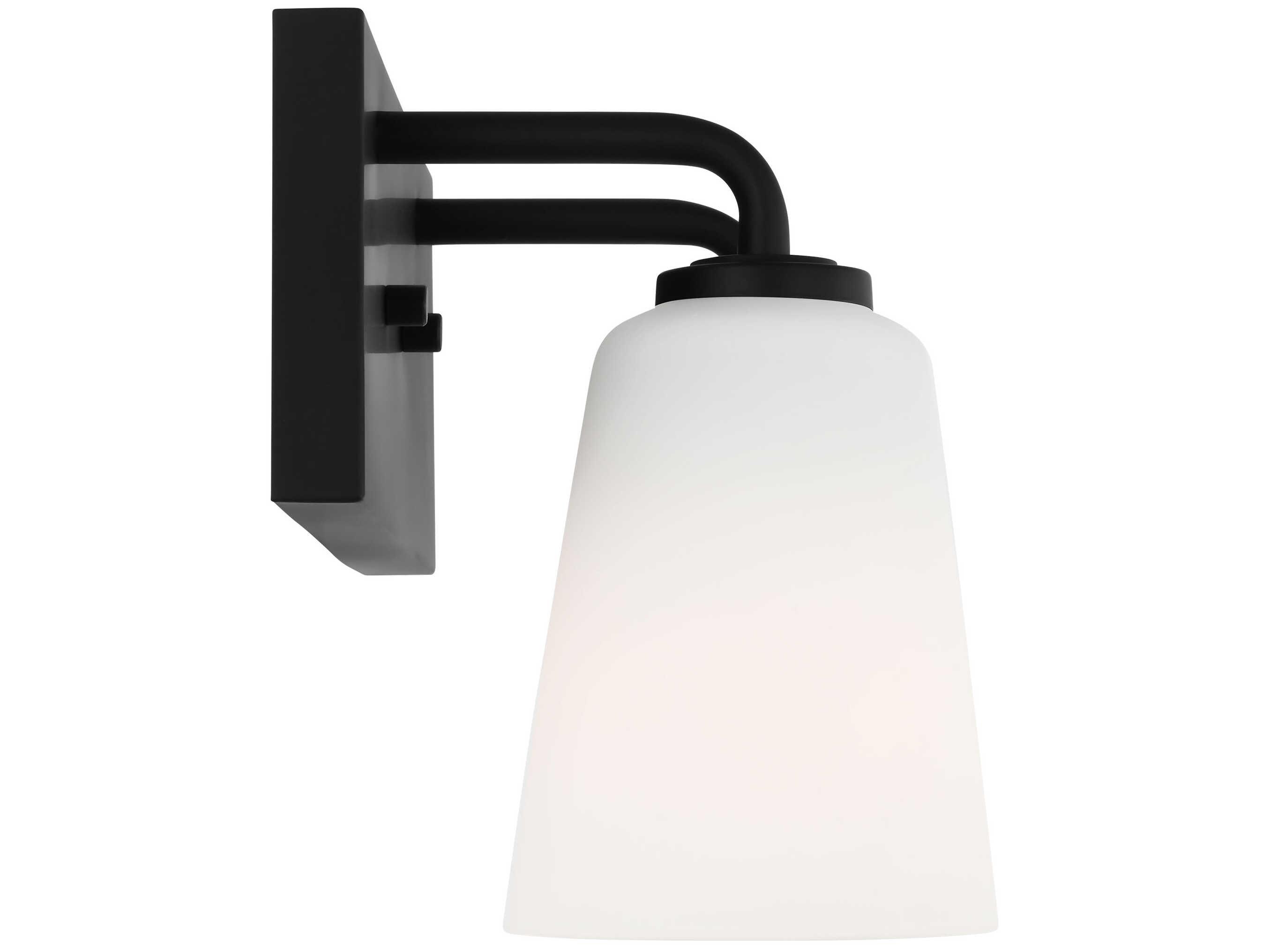 Generation Lighting Miles 2-Light Midnight Black Vanity Light