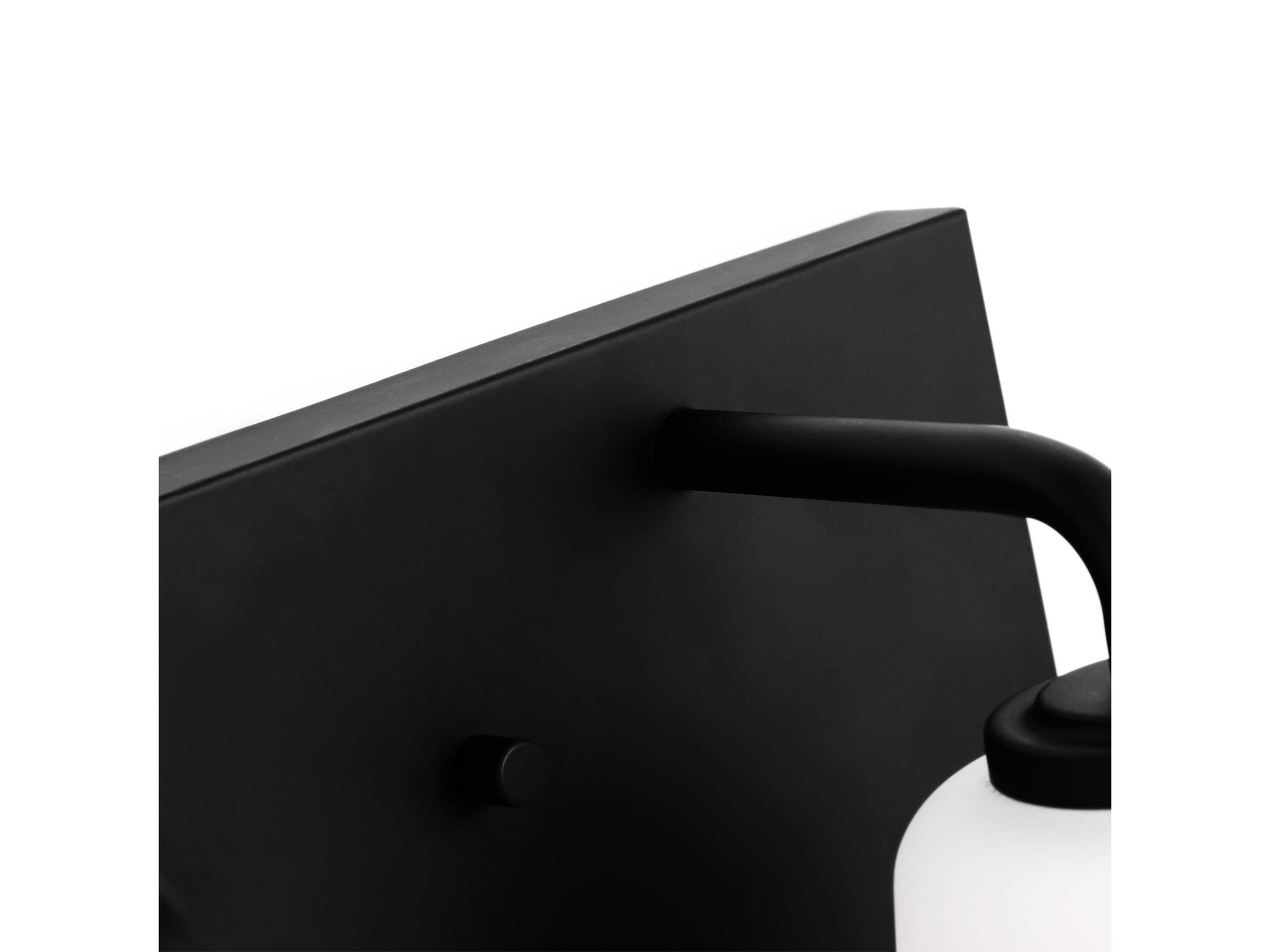 Generation Lighting Miles 2-Light Midnight Black Vanity Light