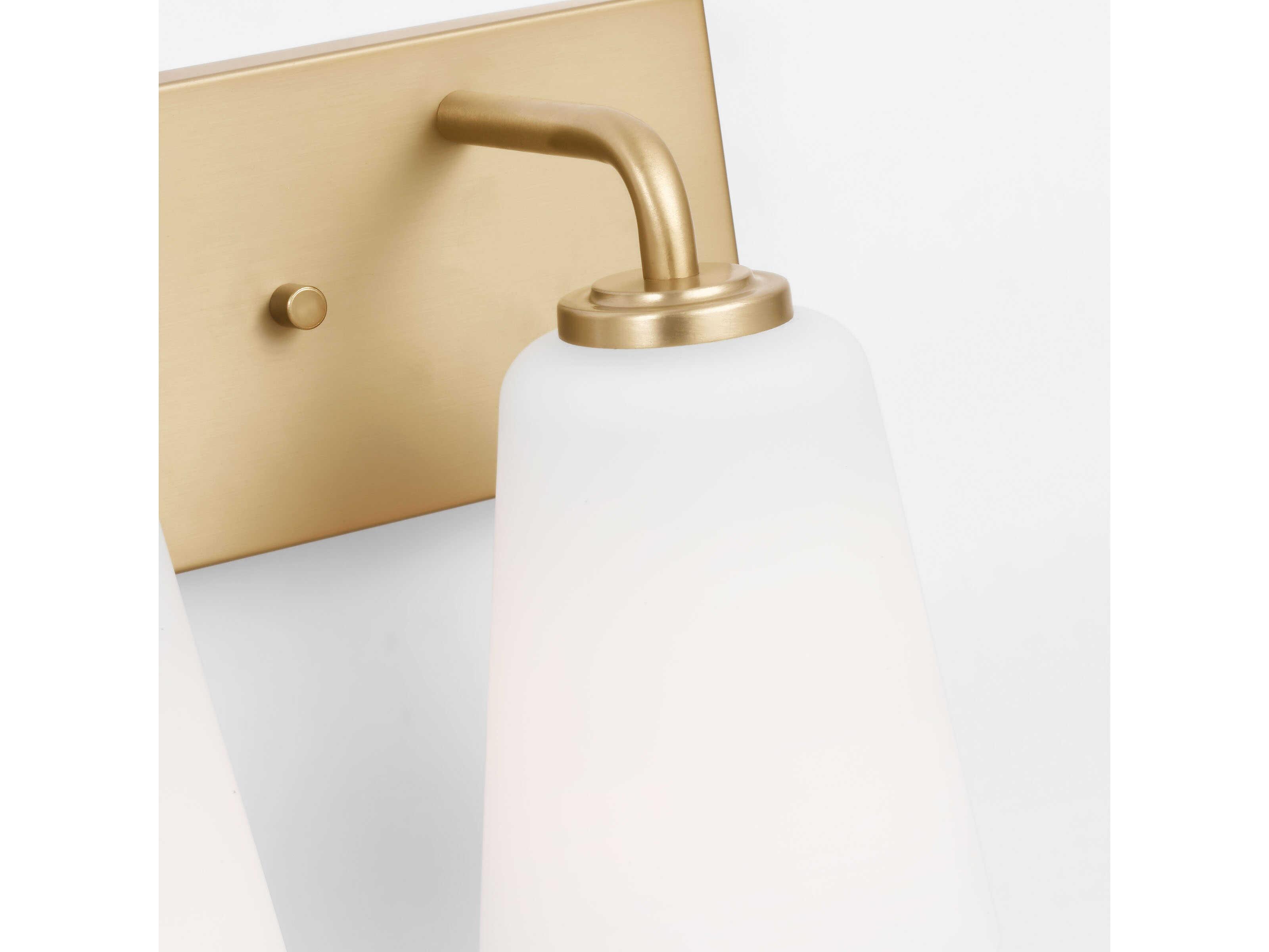 Generation Lighting Miles 2-Light Satin Brass Vanity Light